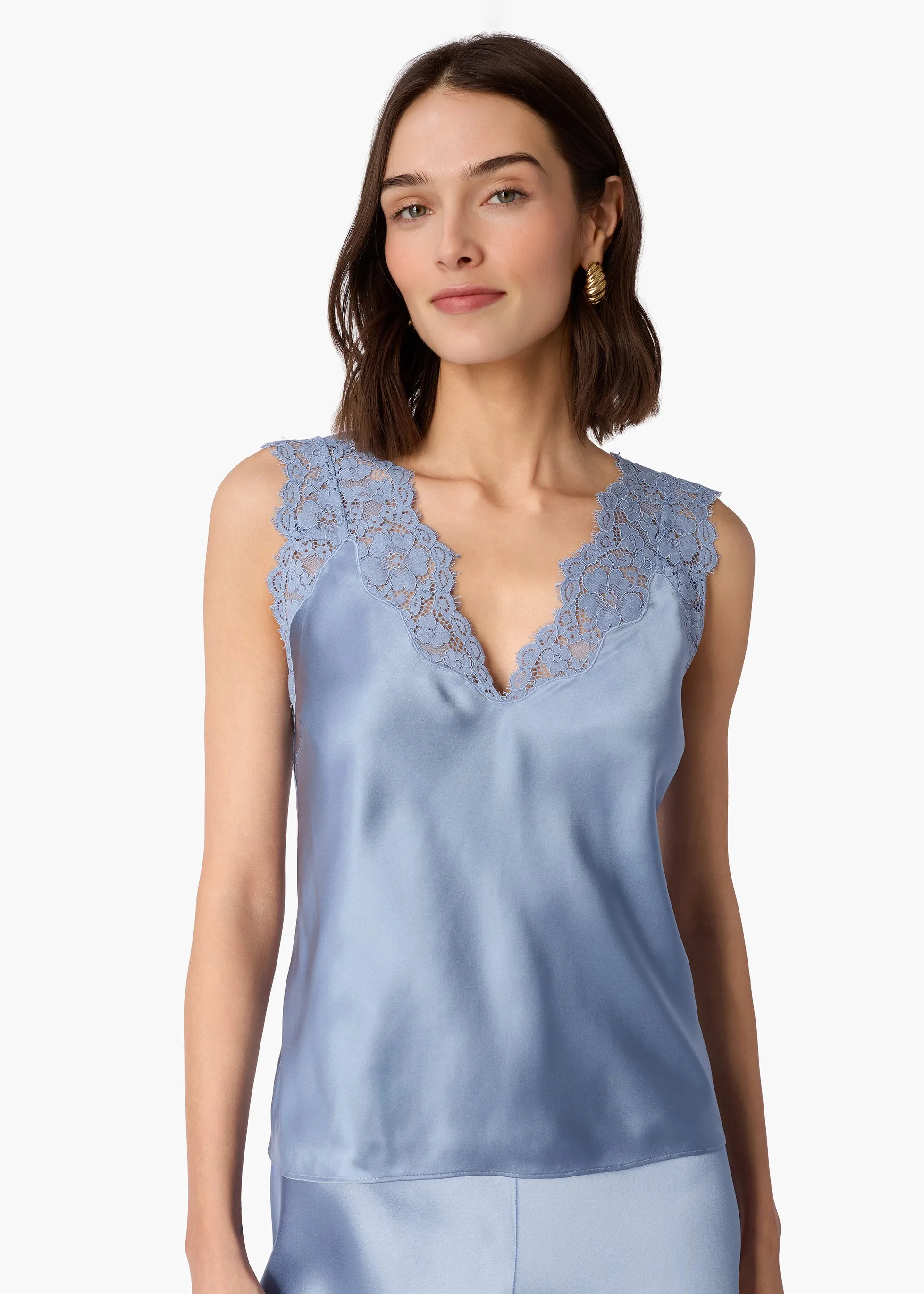 Ola Silk Camisole Mist sold by CAMI product image thumbnail 4