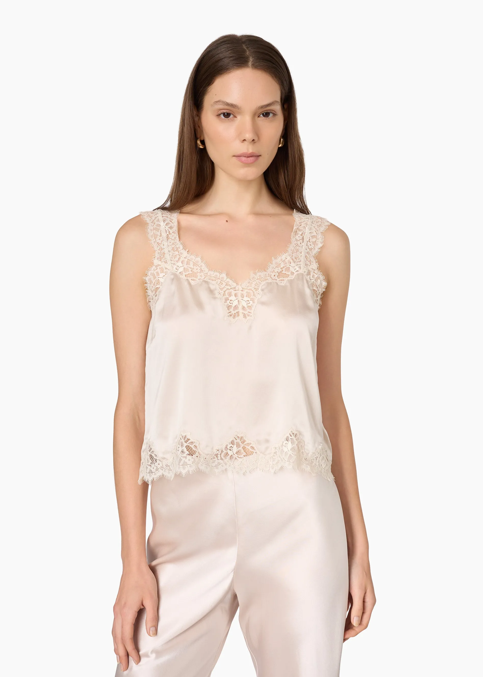 Tony Silk Camisole Oat sold by CAMI