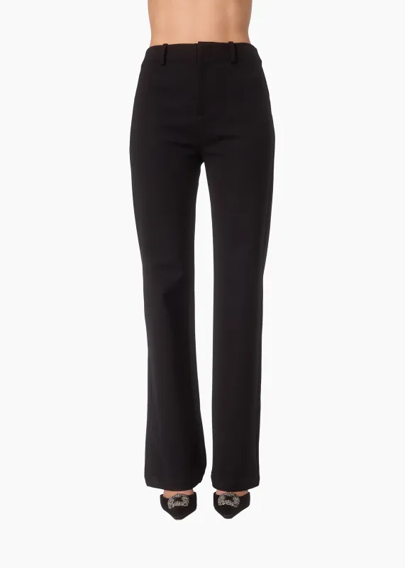 Margie High Rise Ponte Pant Black made by CAMI