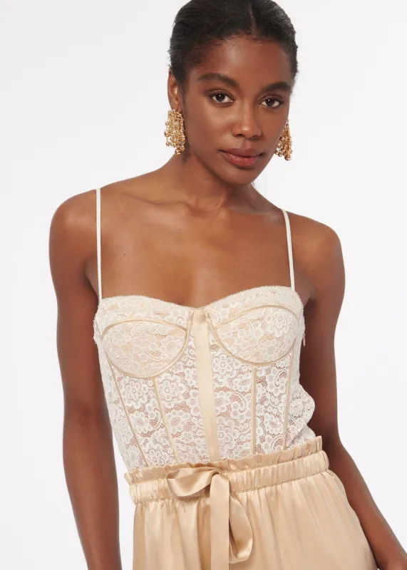 Bria Bodysuit Ceramic sold by Cami NYC