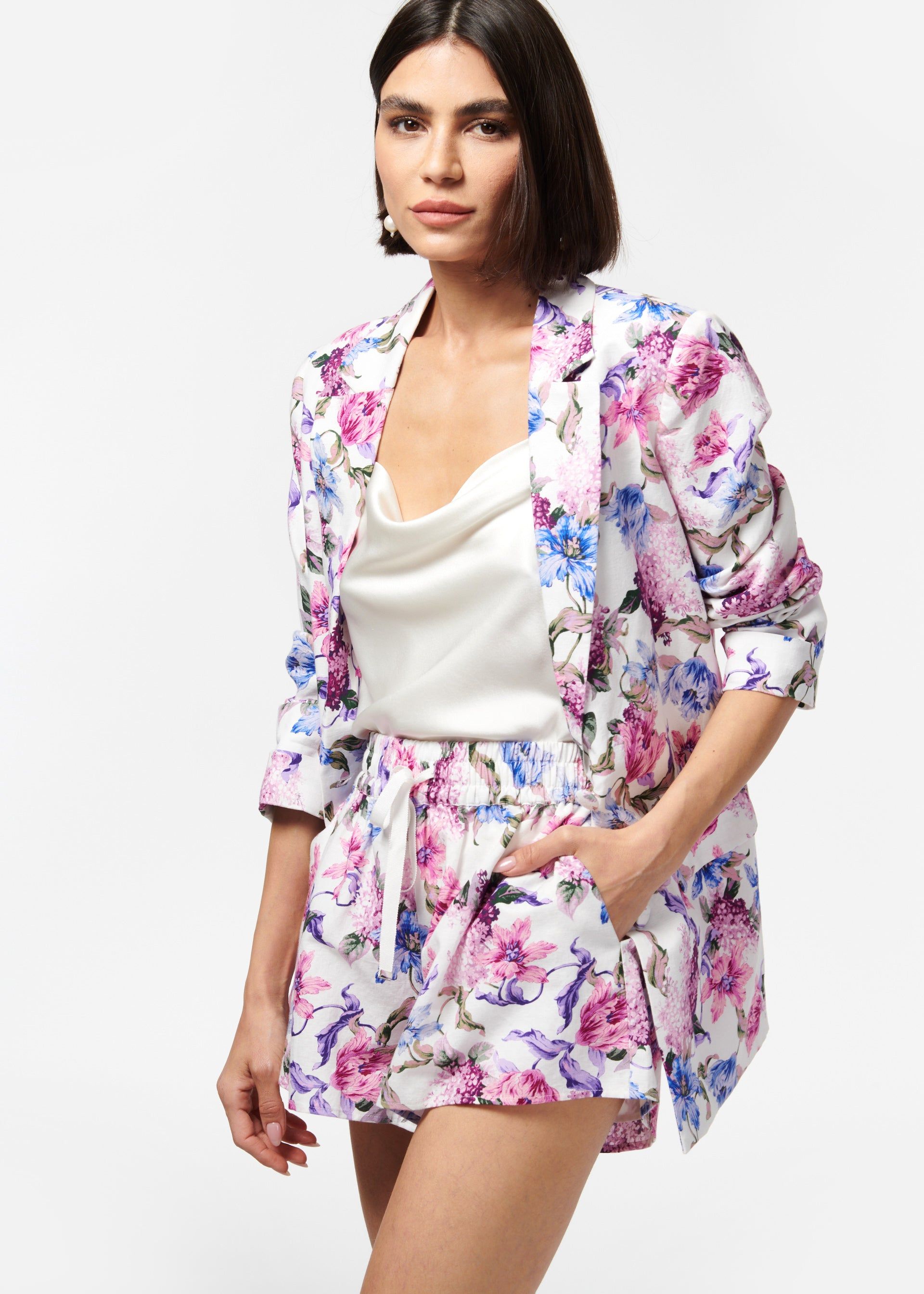 Owen Linen Blazer Clematis sold by Cami NYC product image thumbnail 2