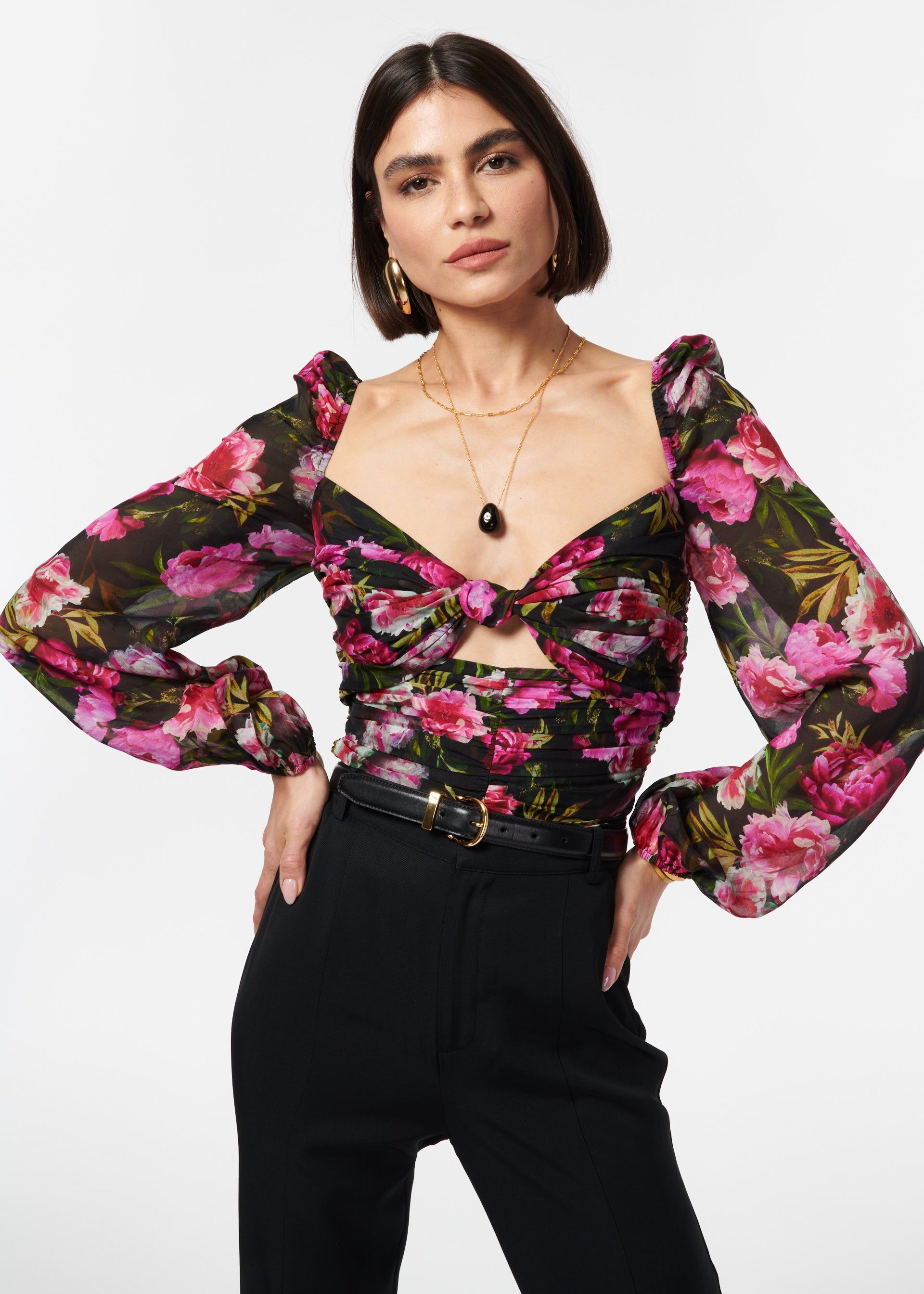 Kimmy Bodysuit Plum Blossom sold by Cami NYC product image thumbnail 3