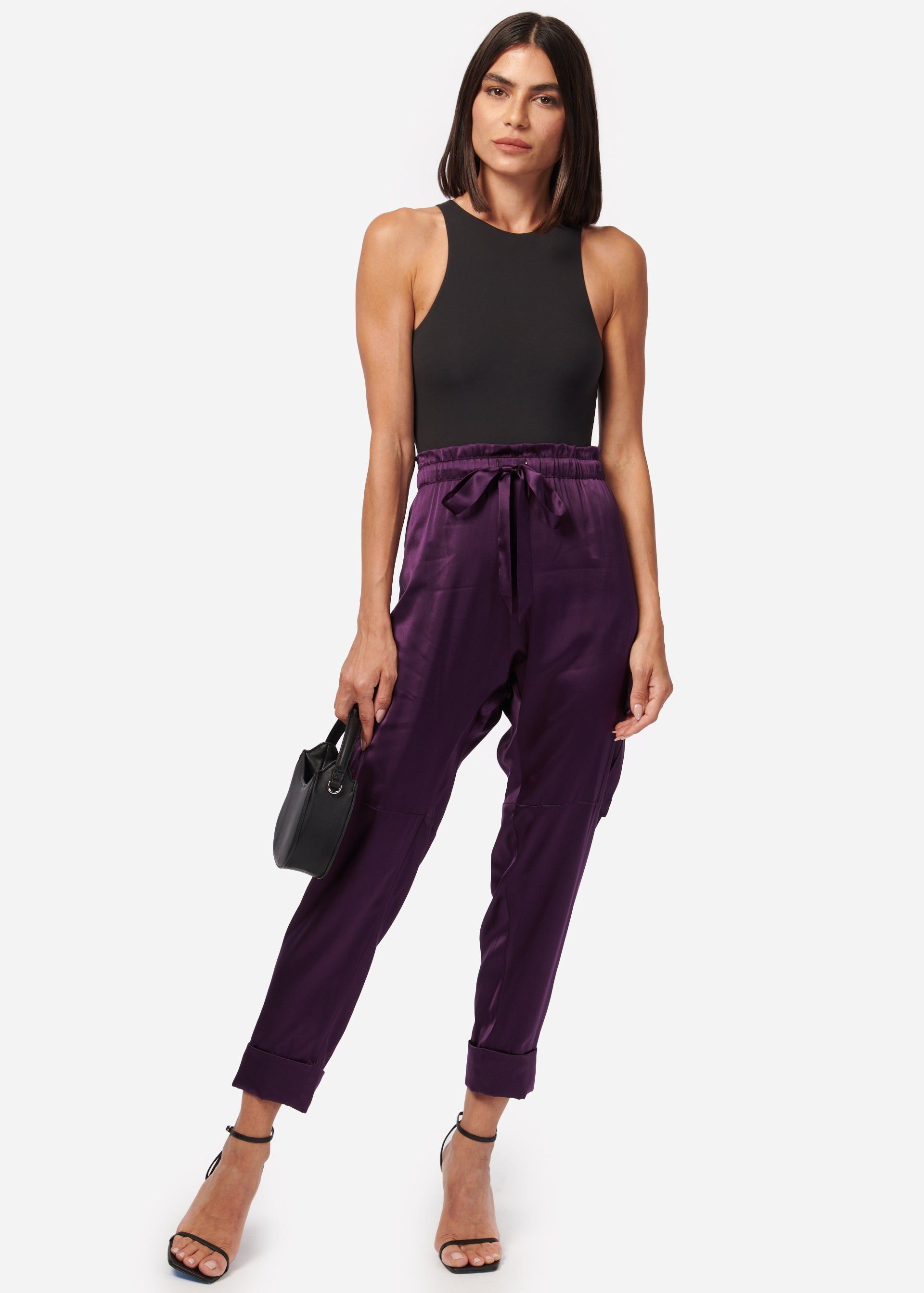 Carmen Cargo Pant Eggplant sold by Cami NYC product image thumbnail 2
