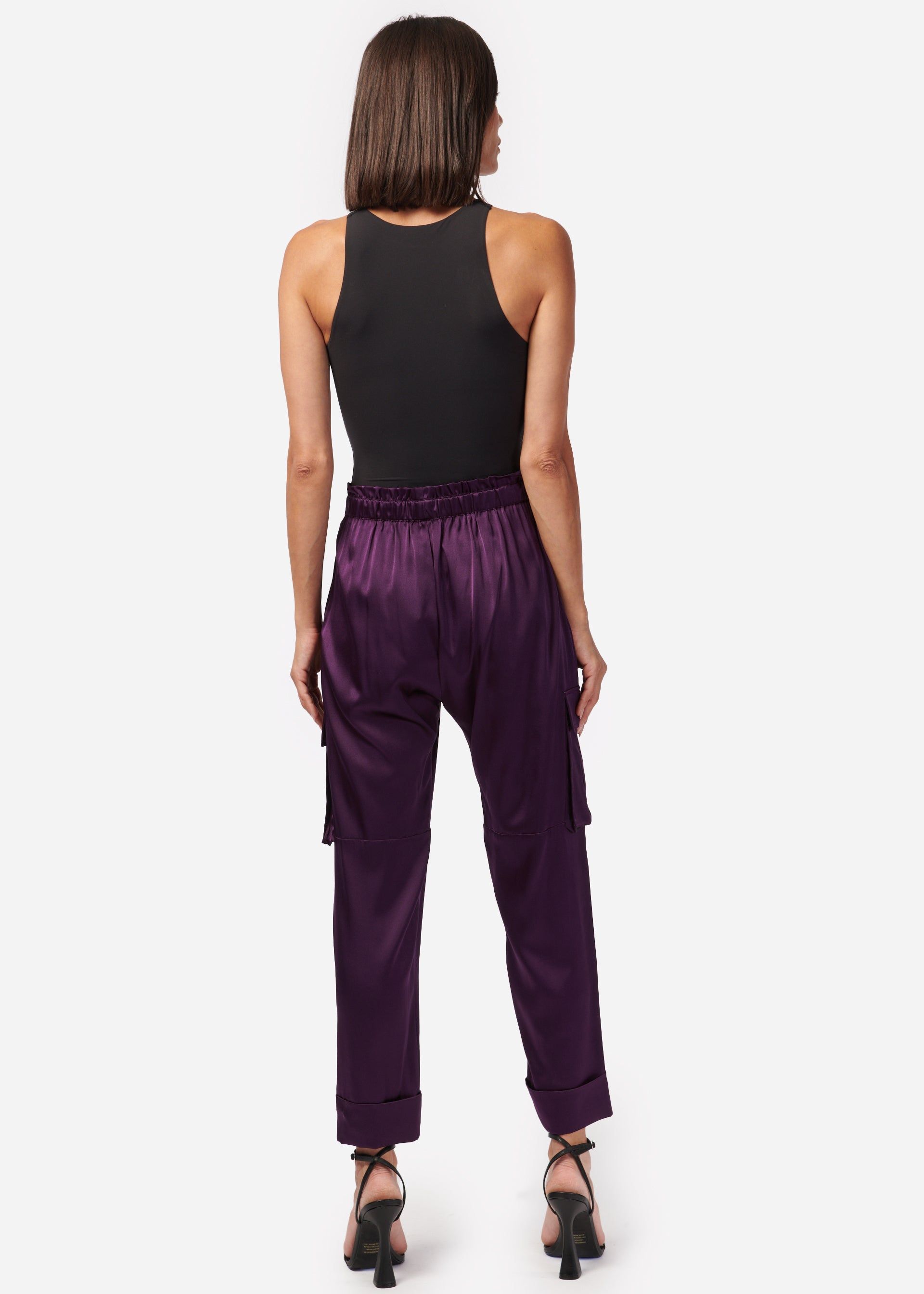 Carmen Cargo Pant Eggplant sold by Cami NYC product image thumbnail 3