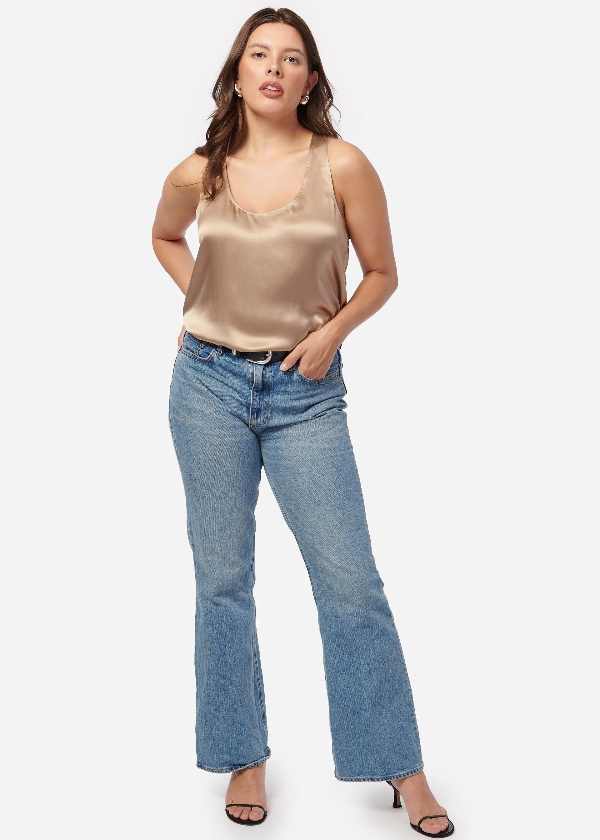 Jane Silk Cami Champagne sold by Cami NYC product image thumbnail 5