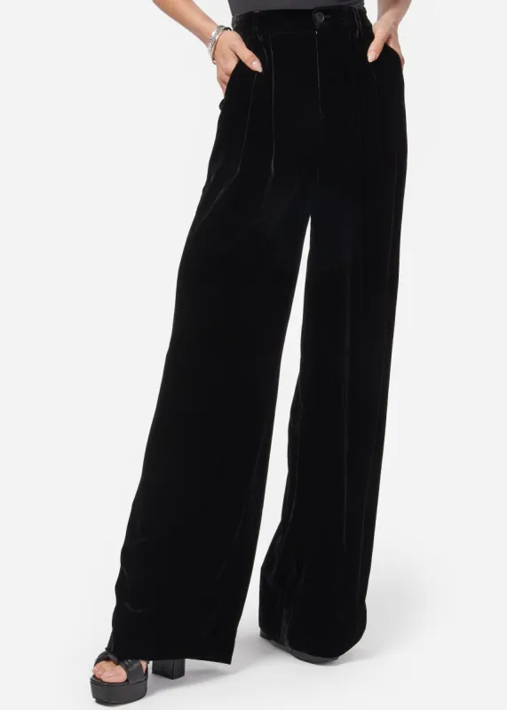 Rylie Velvet Pant Black sold by CAMI
