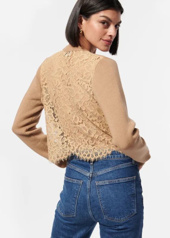 Aurla Cardigan Caramel sold by Cami NYC