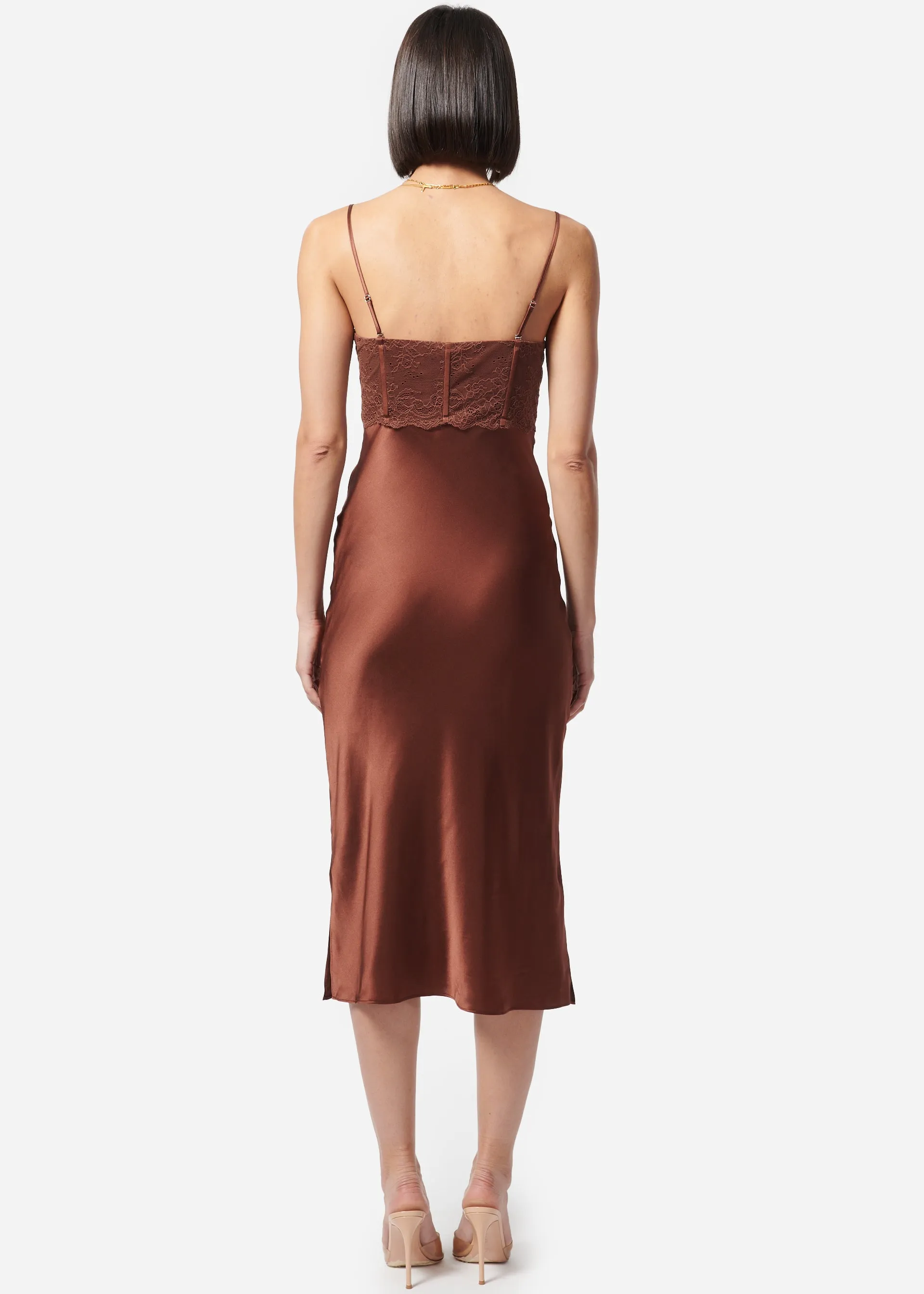 Lara Dress Coffee sold by Cami NYC product image thumbnail 5