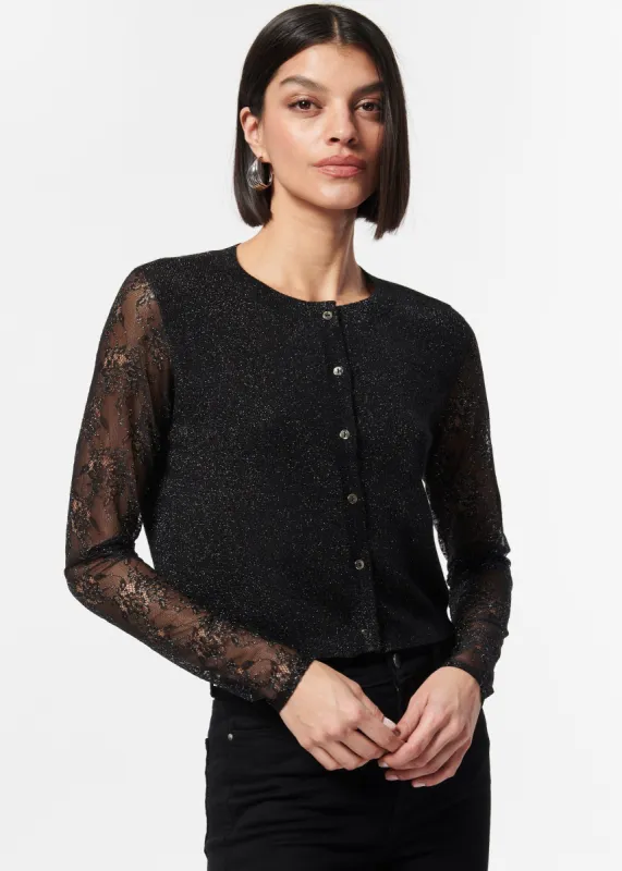 Anissa Sweater Black Metallic made by CAMI