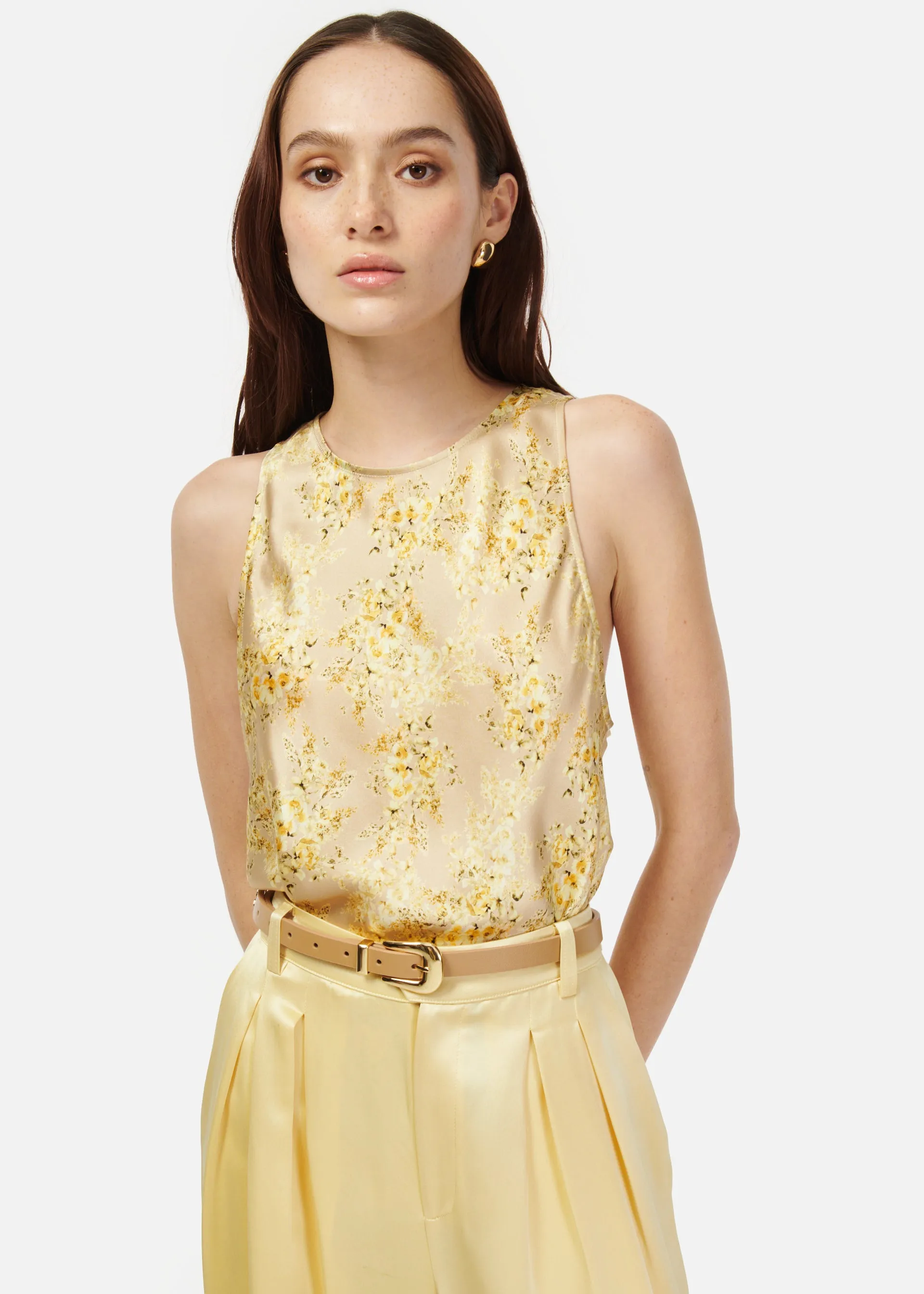 Floriana Camisole Yellow Primavera sold by Cami NYC
