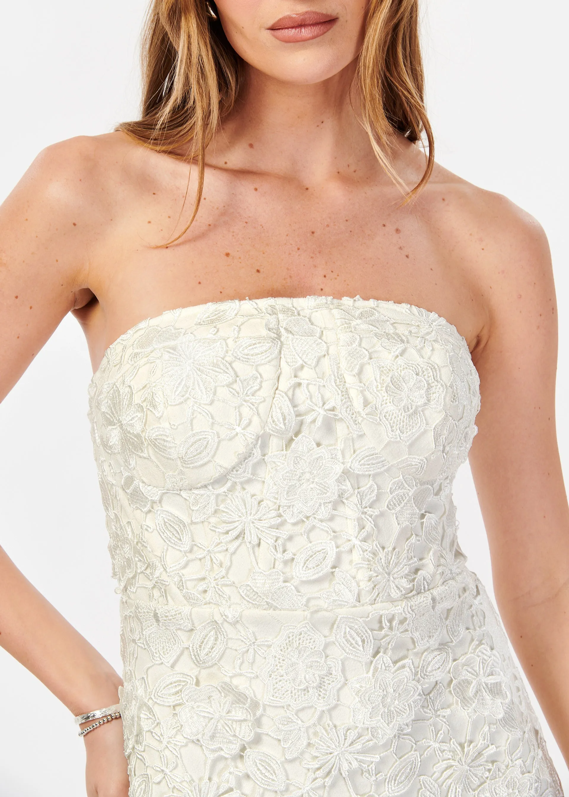 Amina Mini Dress White sold by Cami NYC product image thumbnail 2