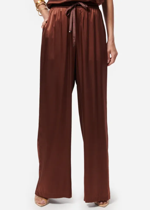 Sena Wide Leg Pant Coffee made by Cami NYC