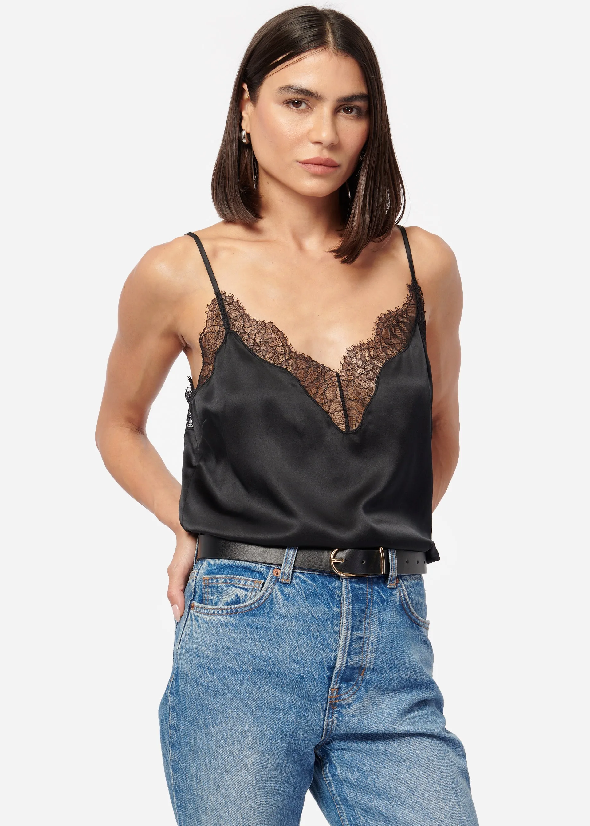 Daisy Camisole Black sold by Cami NYC product image thumbnail 3