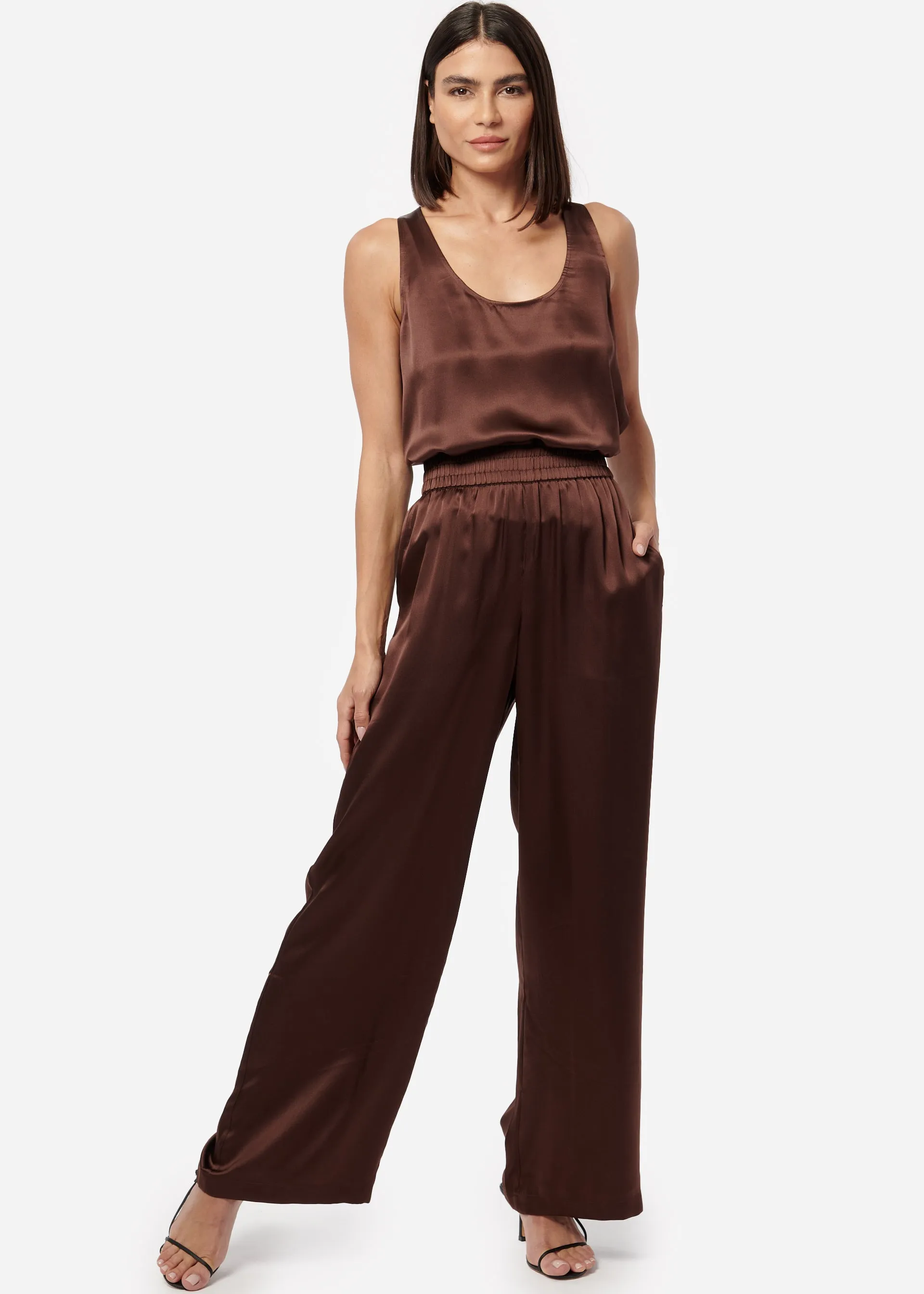 Jane Silk Cami Chocolate sold by Cami NYC product image thumbnail 5