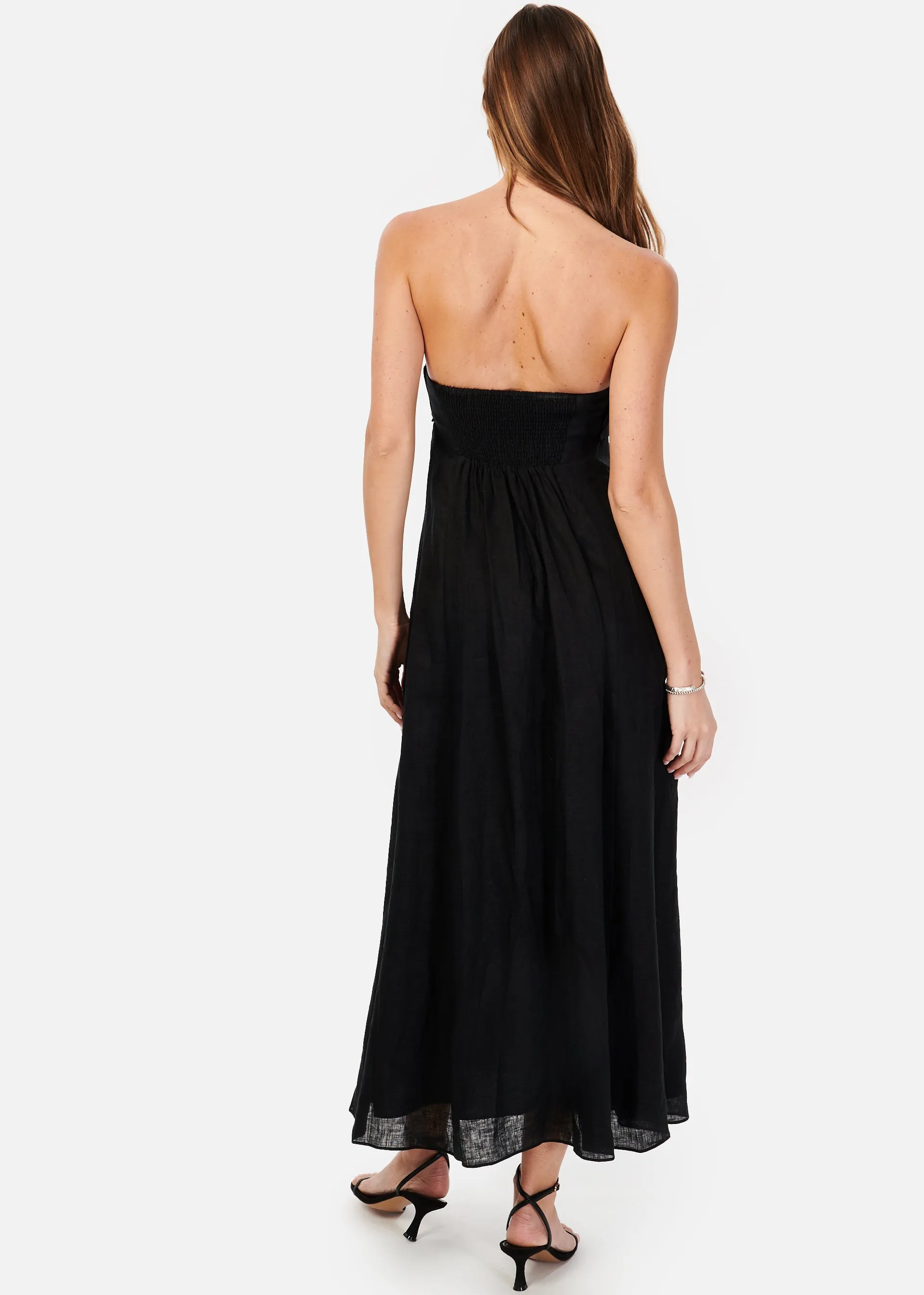 Tilney Linen Dress Black sold by Cami NYC product image thumbnail 4