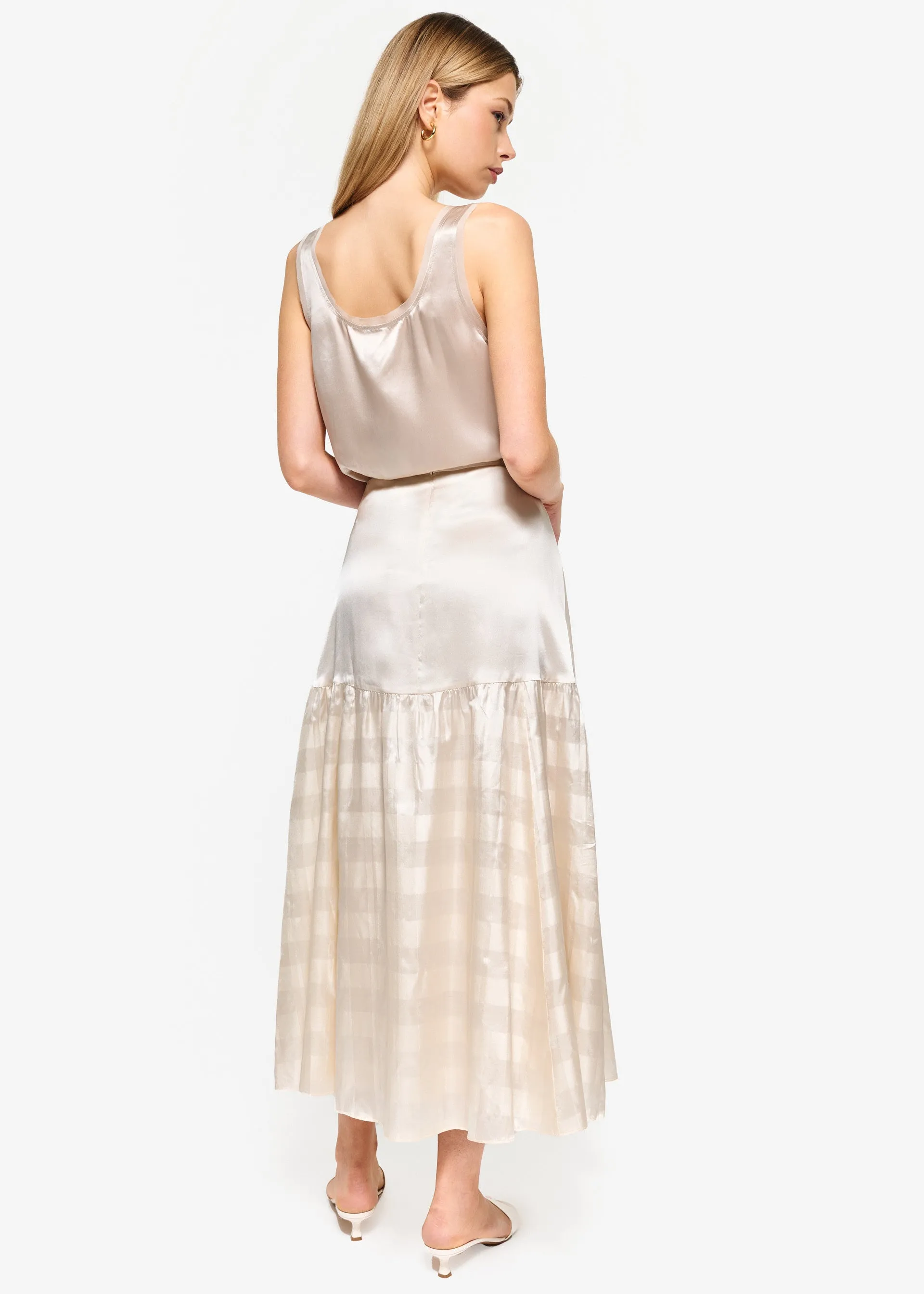 Roxana Skirt Oat sold by Cami NYC product image thumbnail 4
