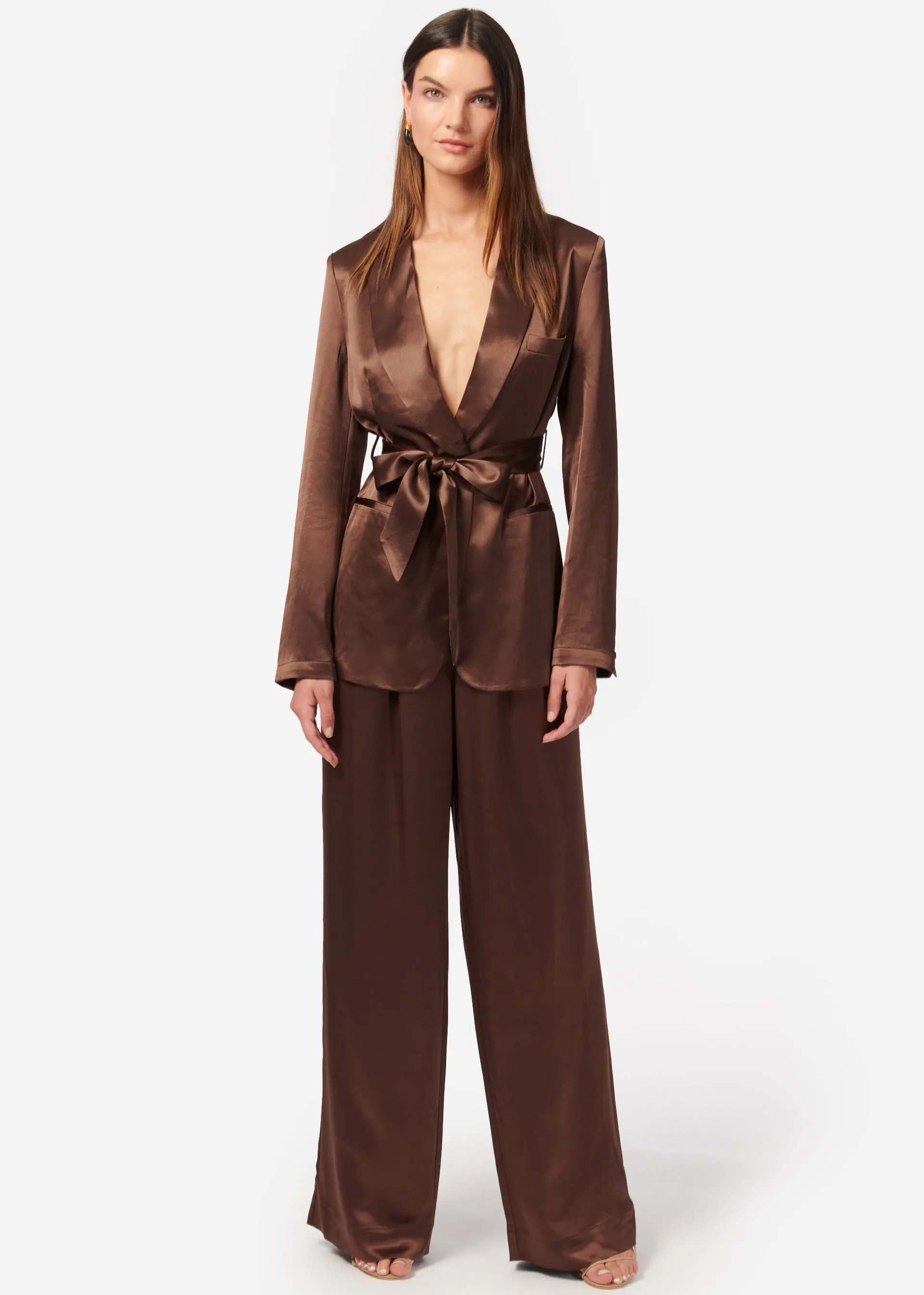 Nadira Blazer Coconut sold by Cami NYC product image thumbnail 2