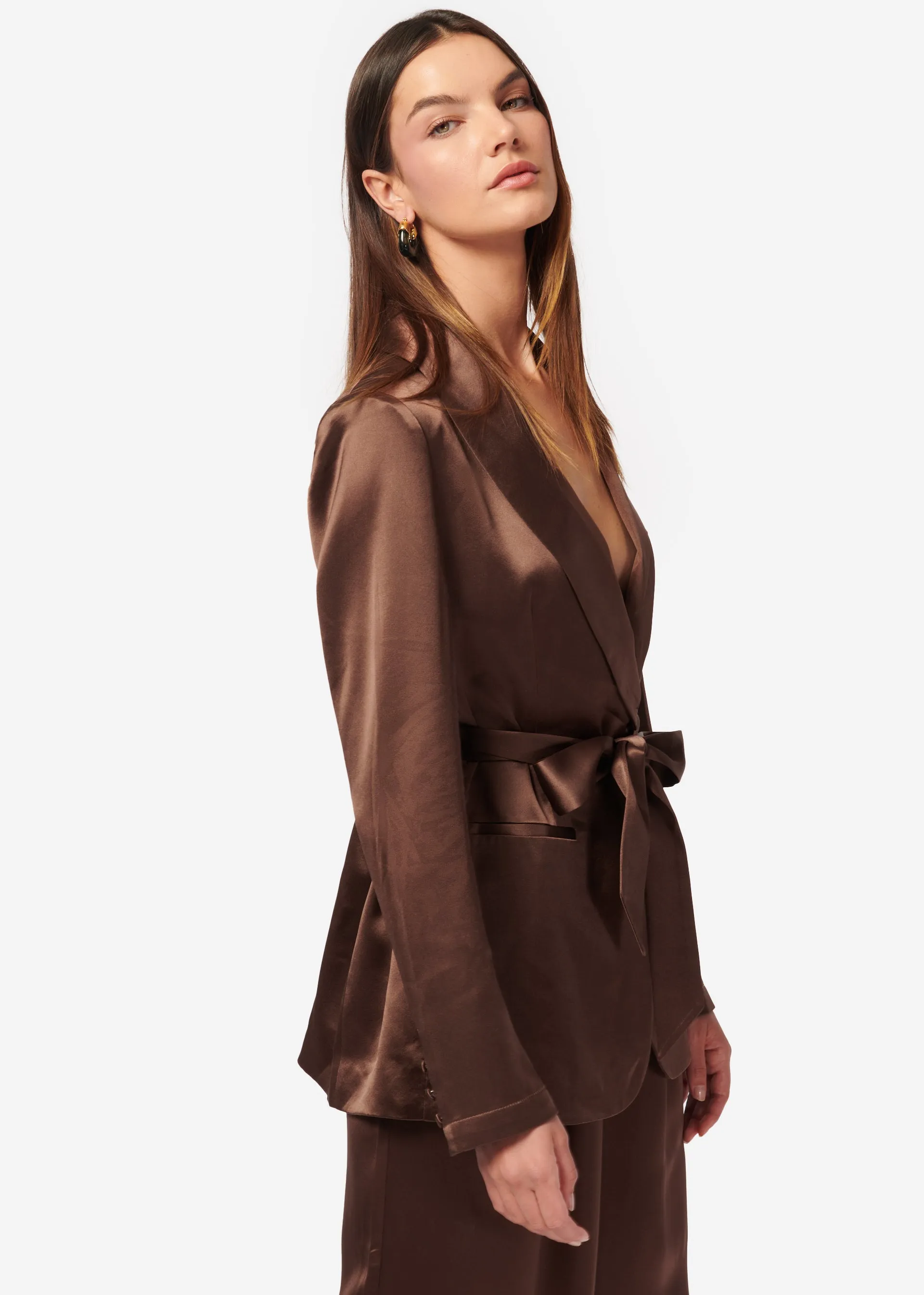 Nadira Blazer Coconut sold by Cami NYC product image thumbnail 3