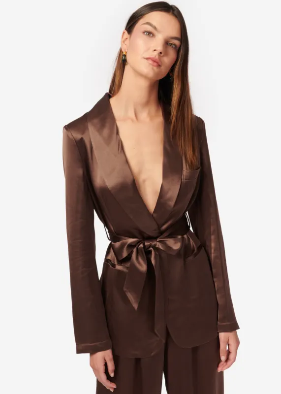 Nadira Blazer Coconut sold by Cami NYC