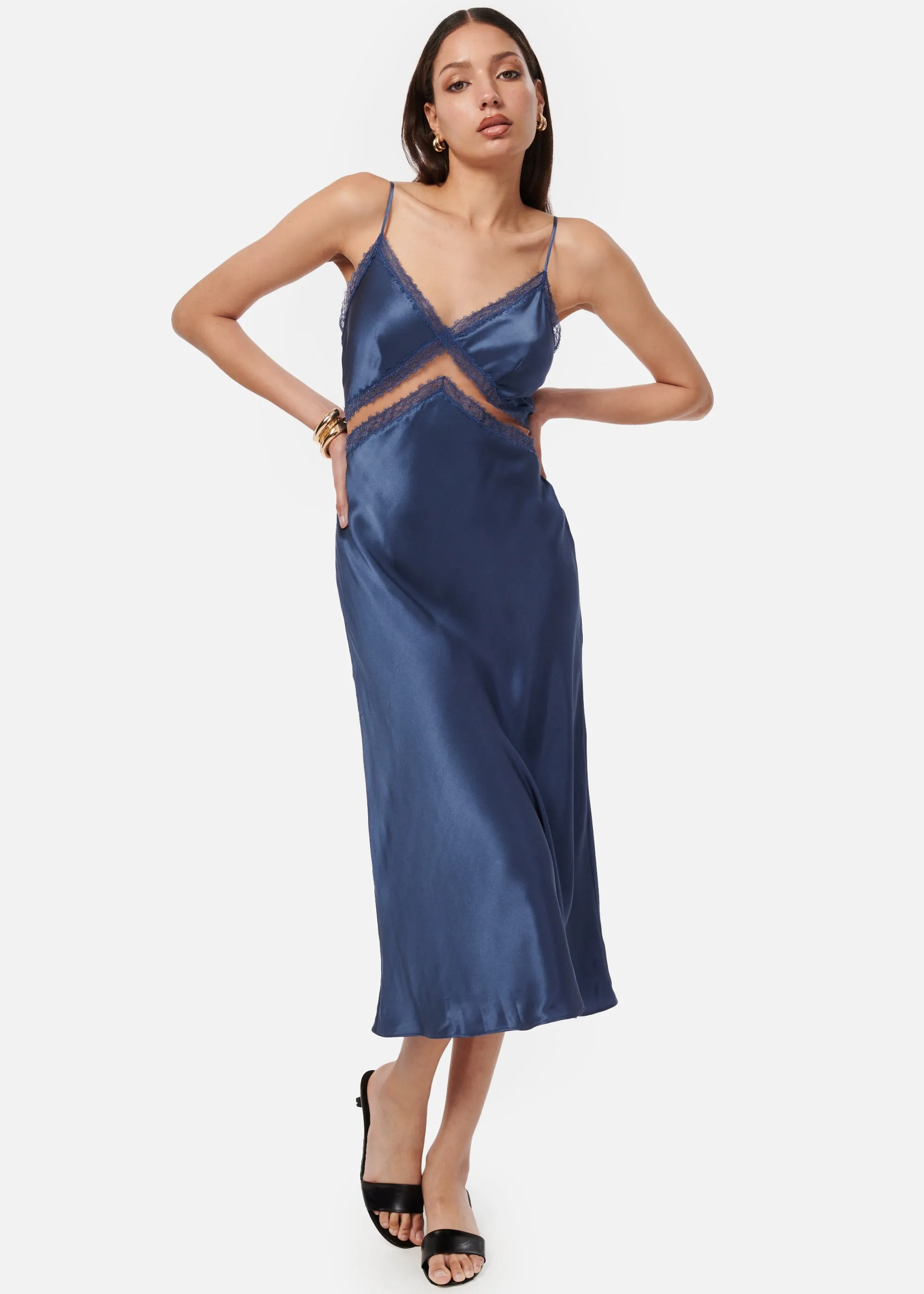 Delfina Dress Stonewash sold by Cami NYC product image thumbnail 2