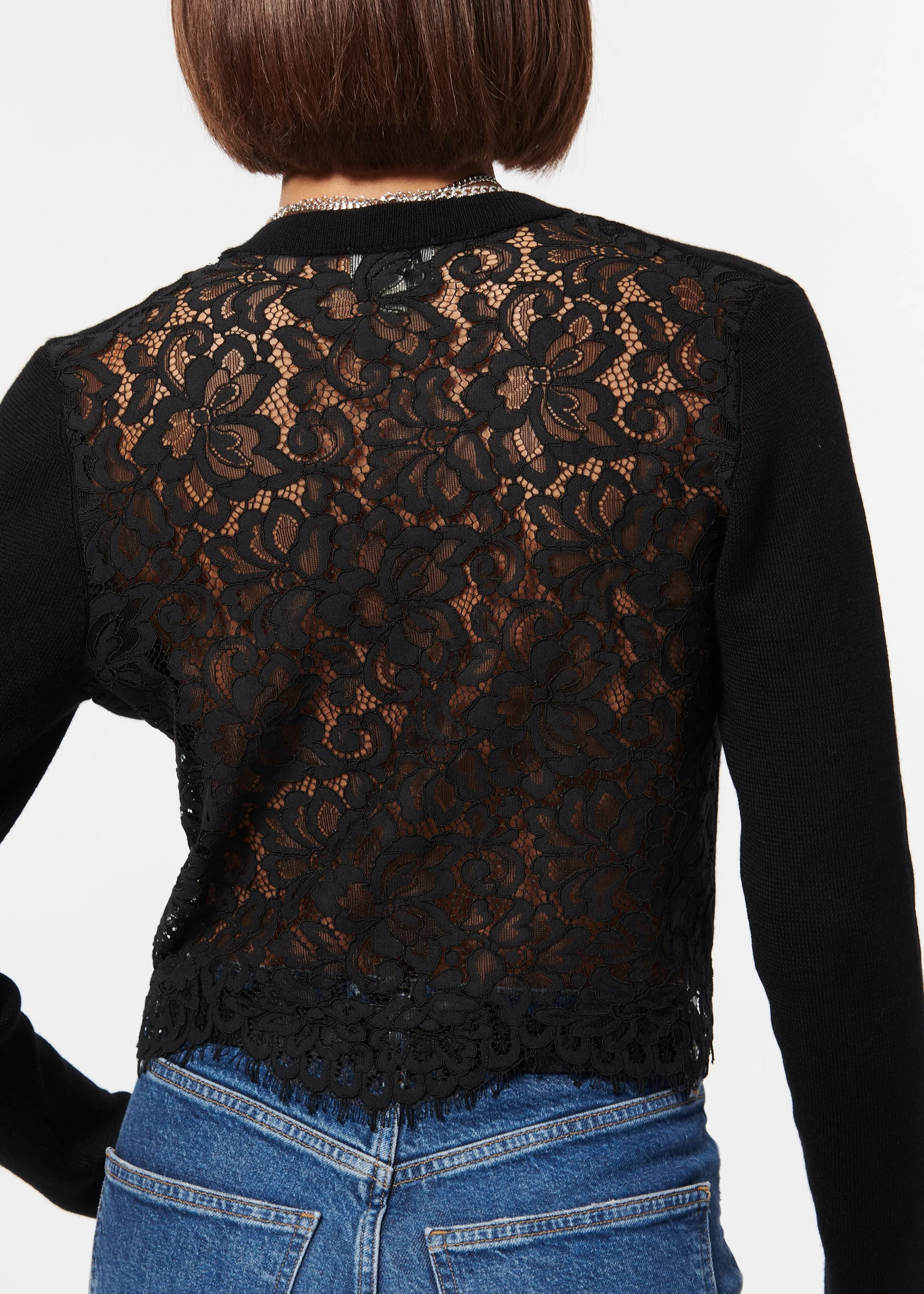 Aurla Cardigan Black sold by Cami NYC product image thumbnail 4