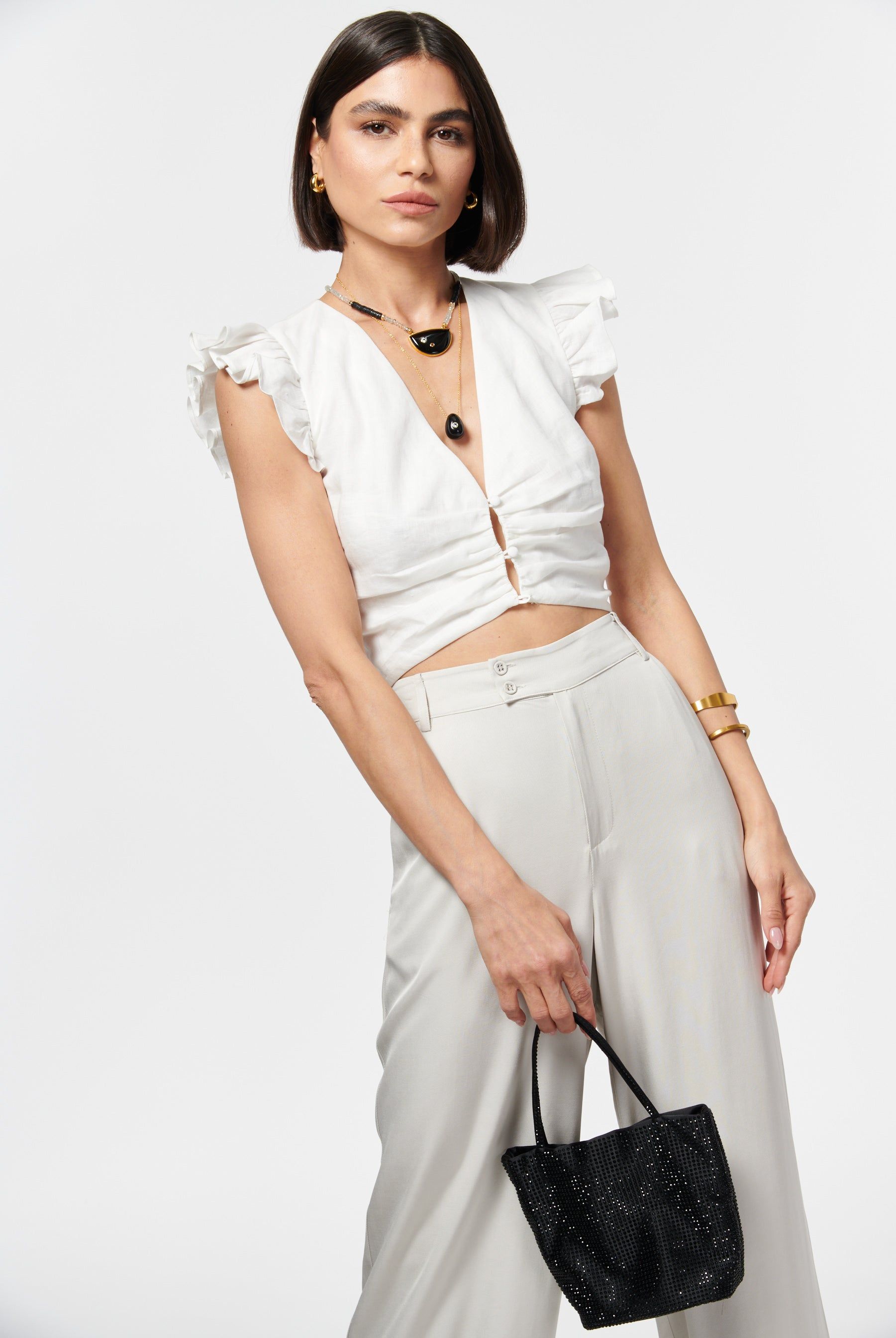 Pilar Top White sold by Cami NYC product image thumbnail 4