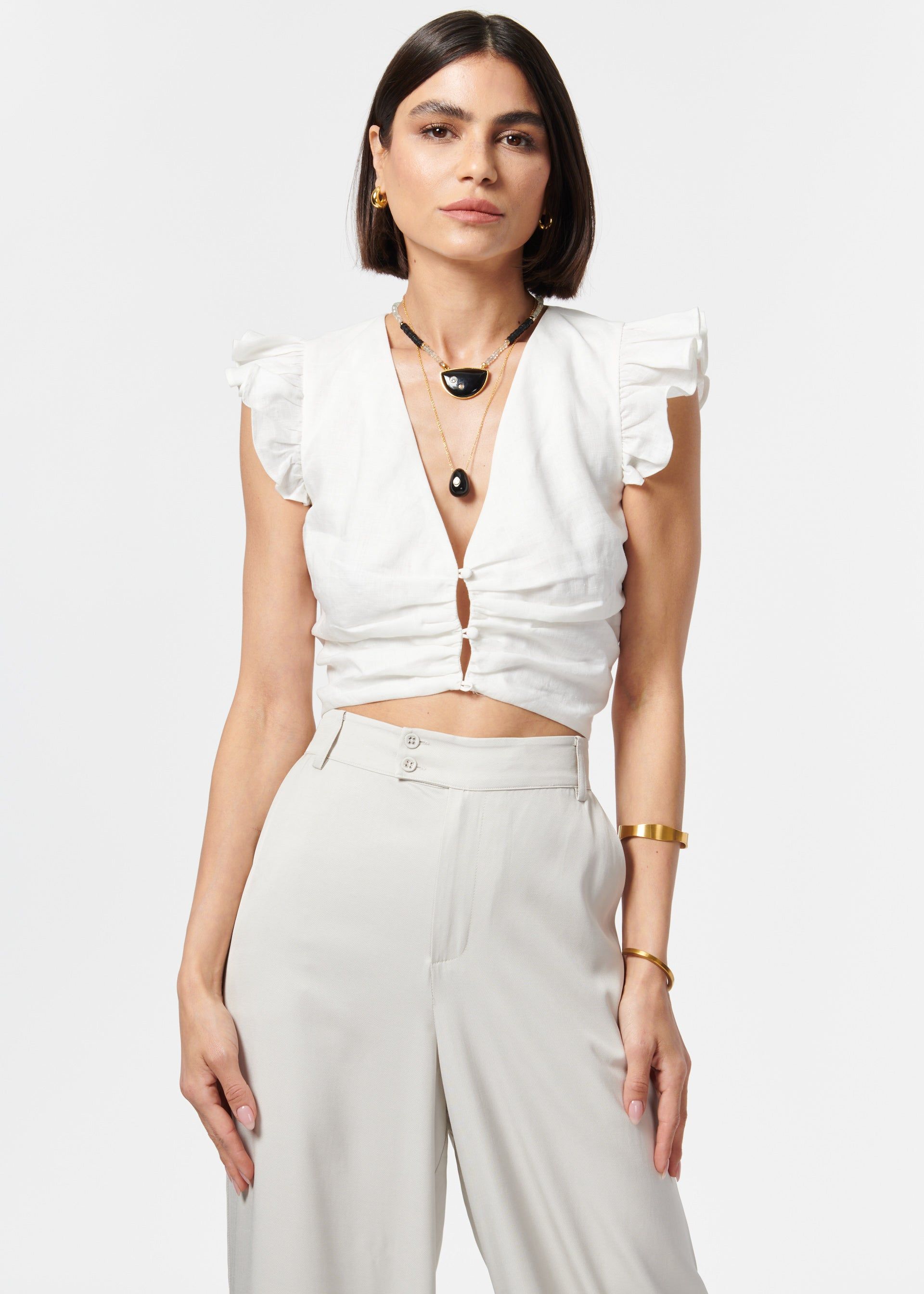 Pilar Top White sold by Cami NYC