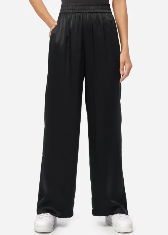 Bleecker Silk Pant Black sold by CAMI