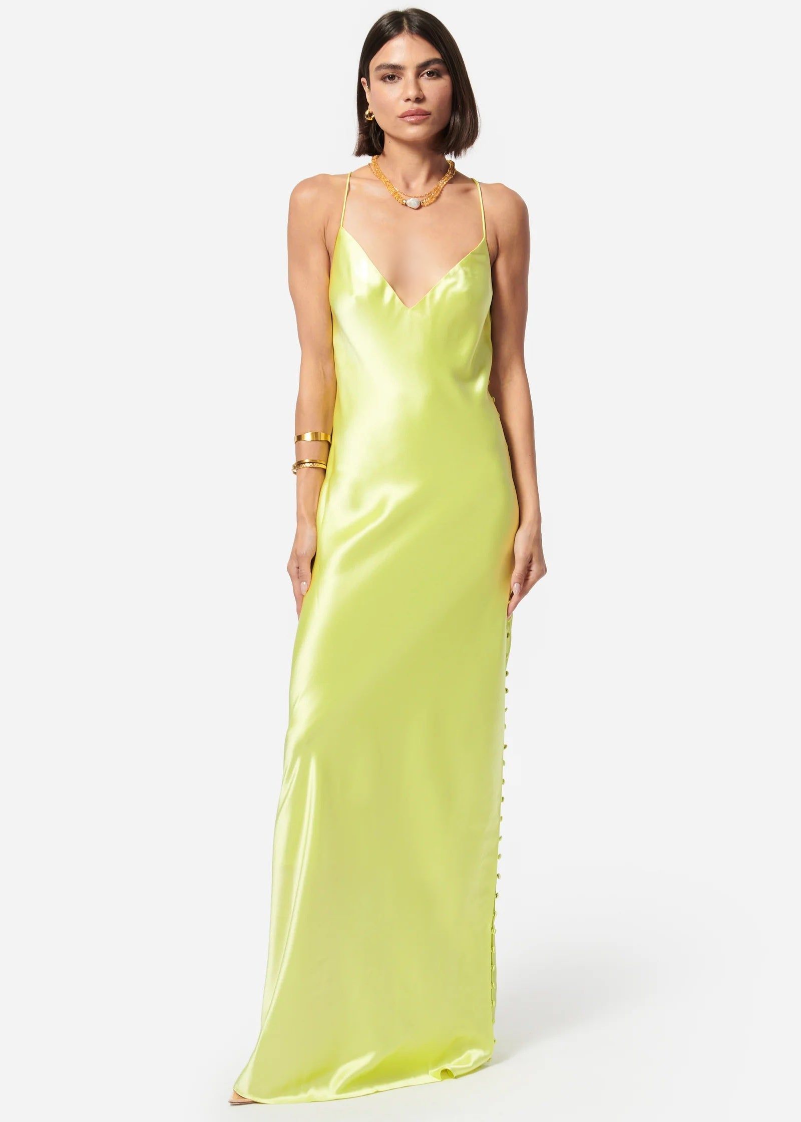 Lillian Dress Limoncello sold by Cami NYC