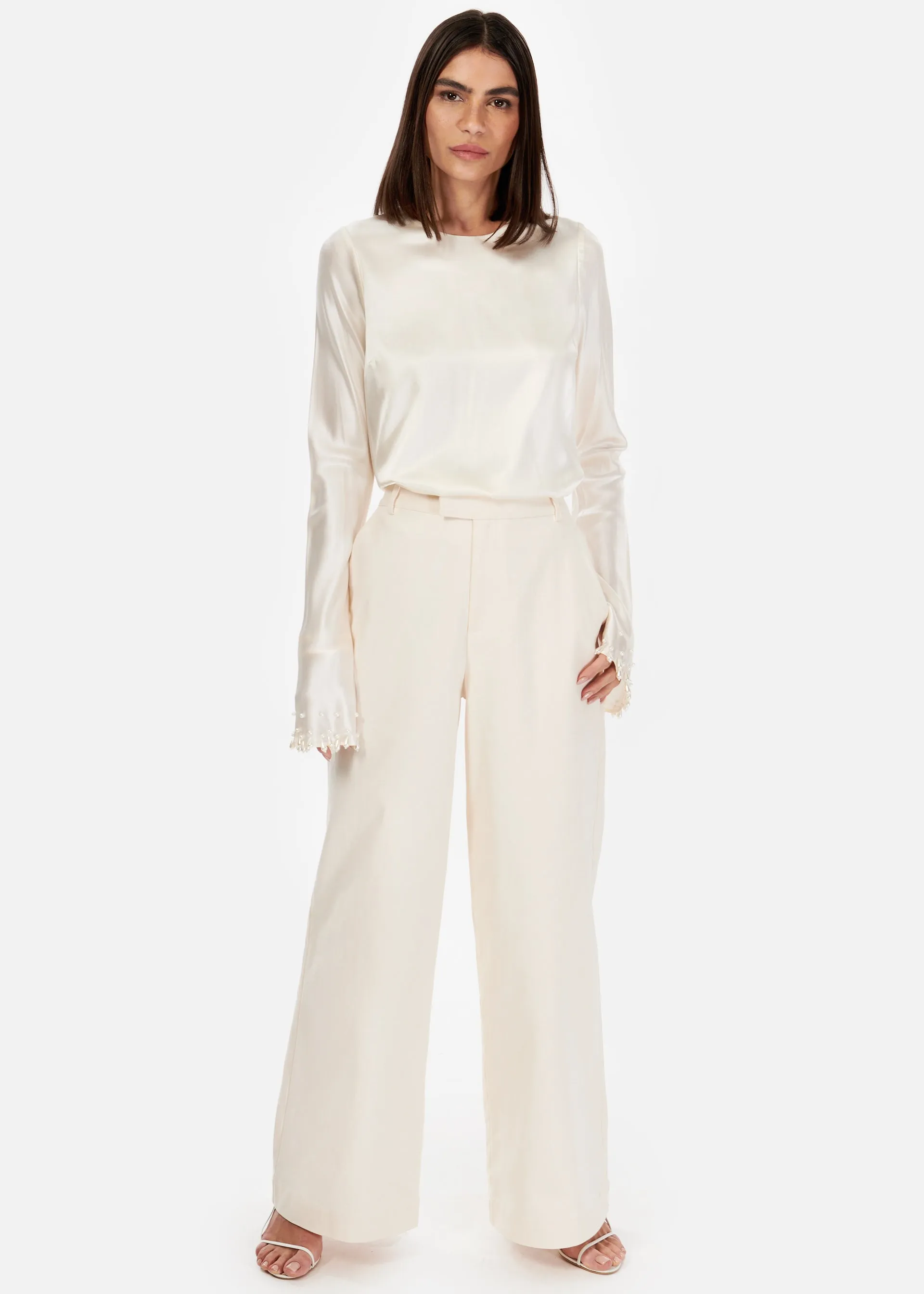 Margarita Pearl Top Macadamia sold by Cami NYC product image thumbnail 3