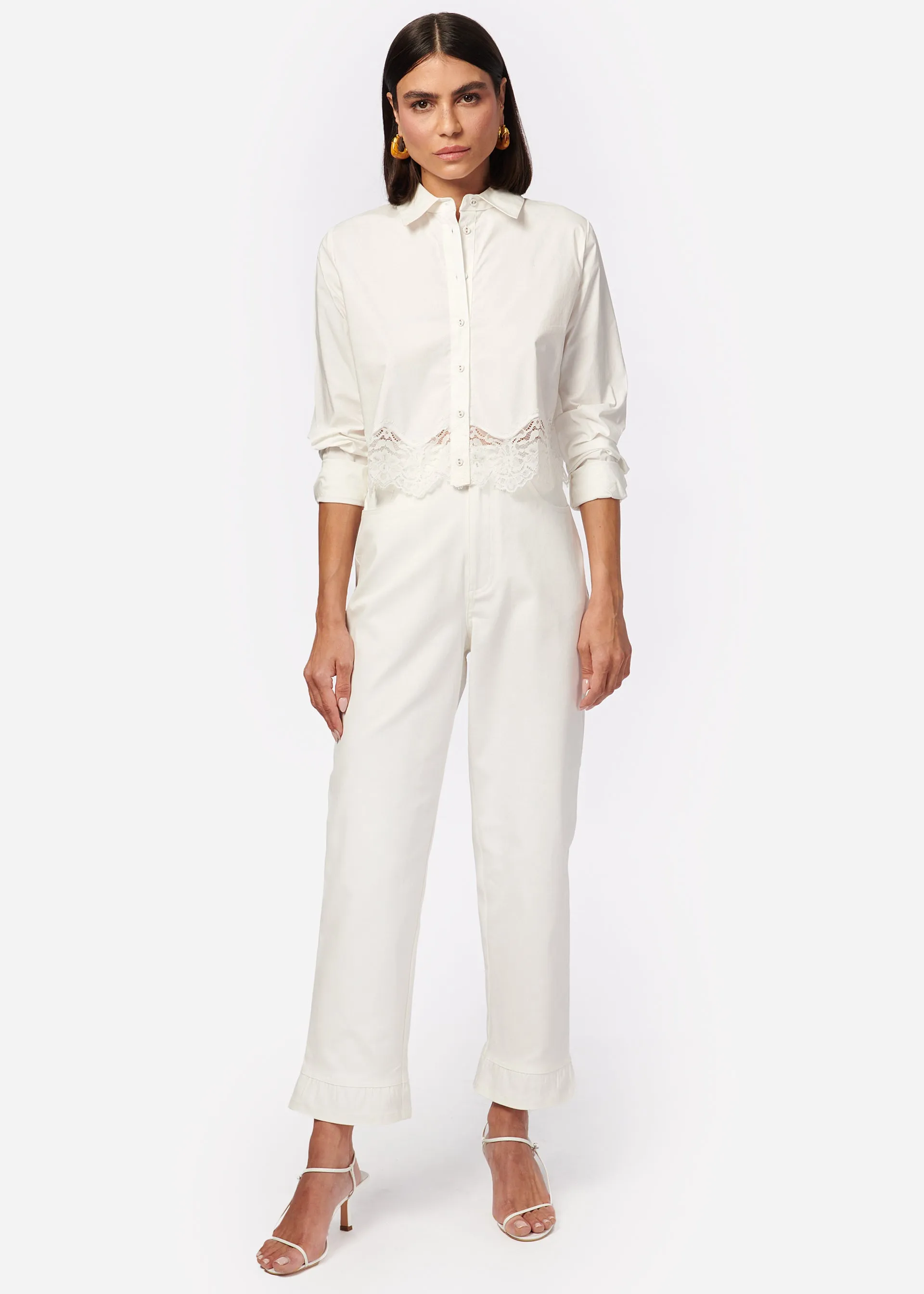 Sora Cropped Top White sold by Cami NYC product image thumbnail 2