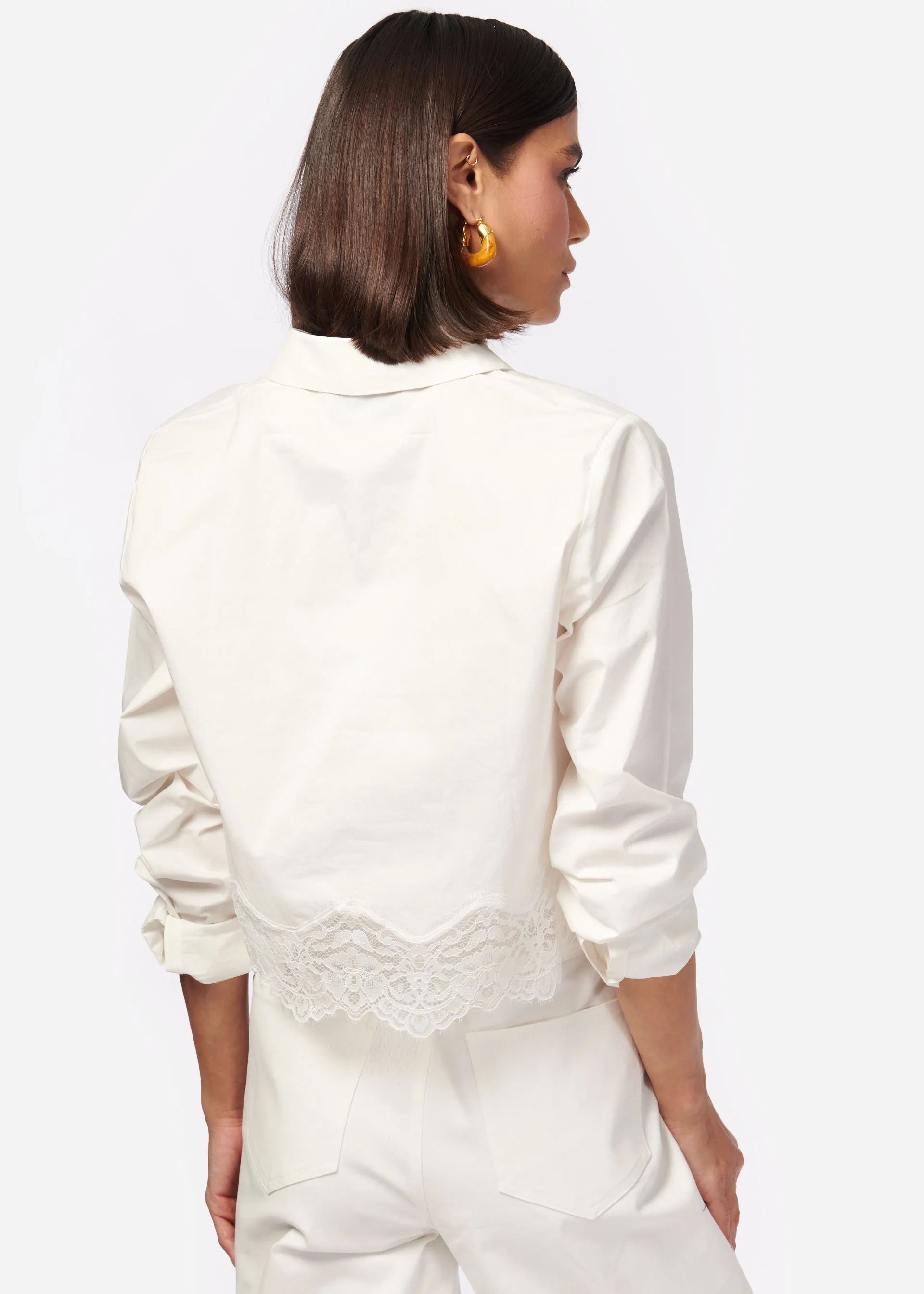 Sora Cropped Top White sold by Cami NYC product image thumbnail 4