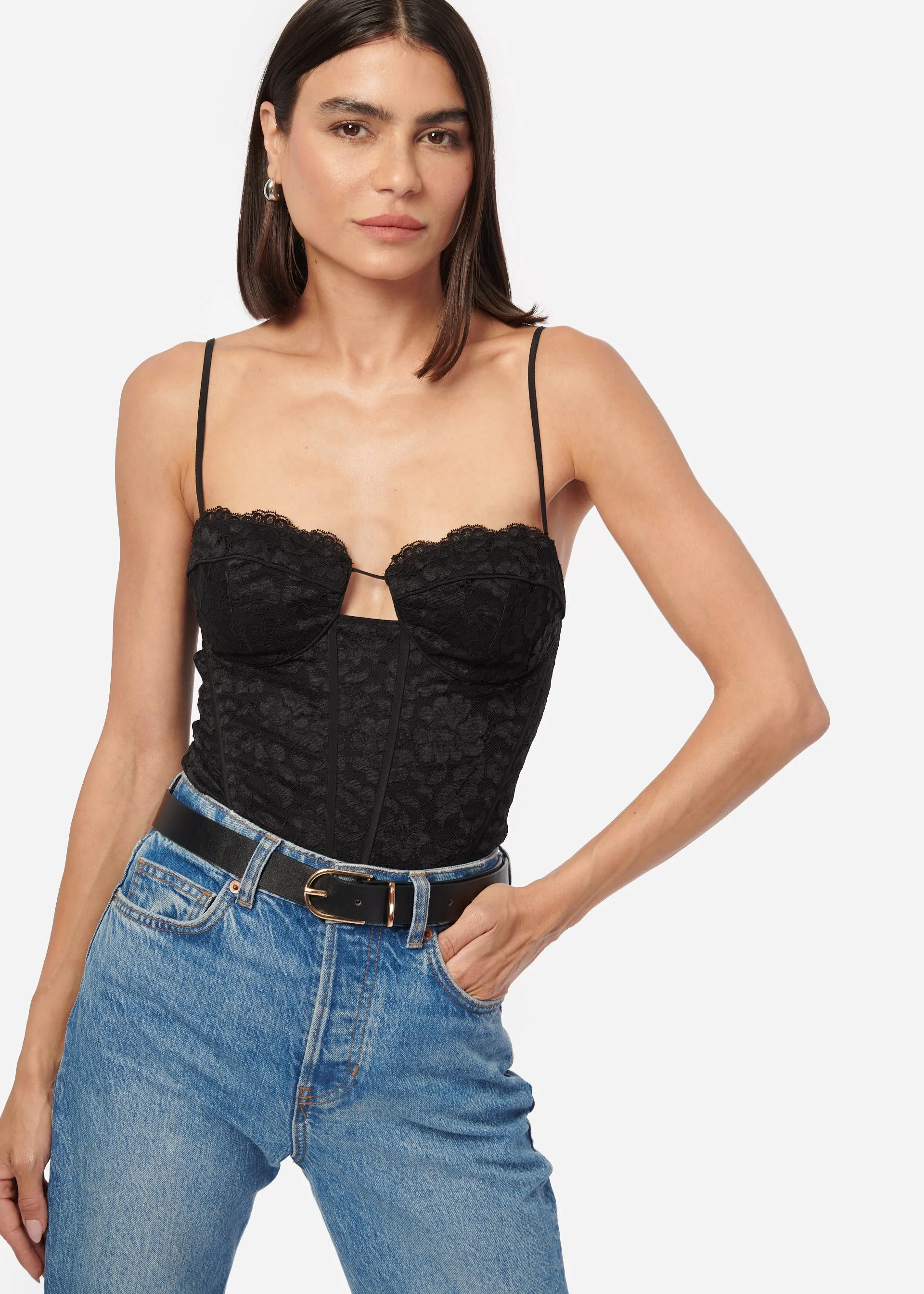 Adri Bodysuit Black sold by Cami NYC product image thumbnail 2