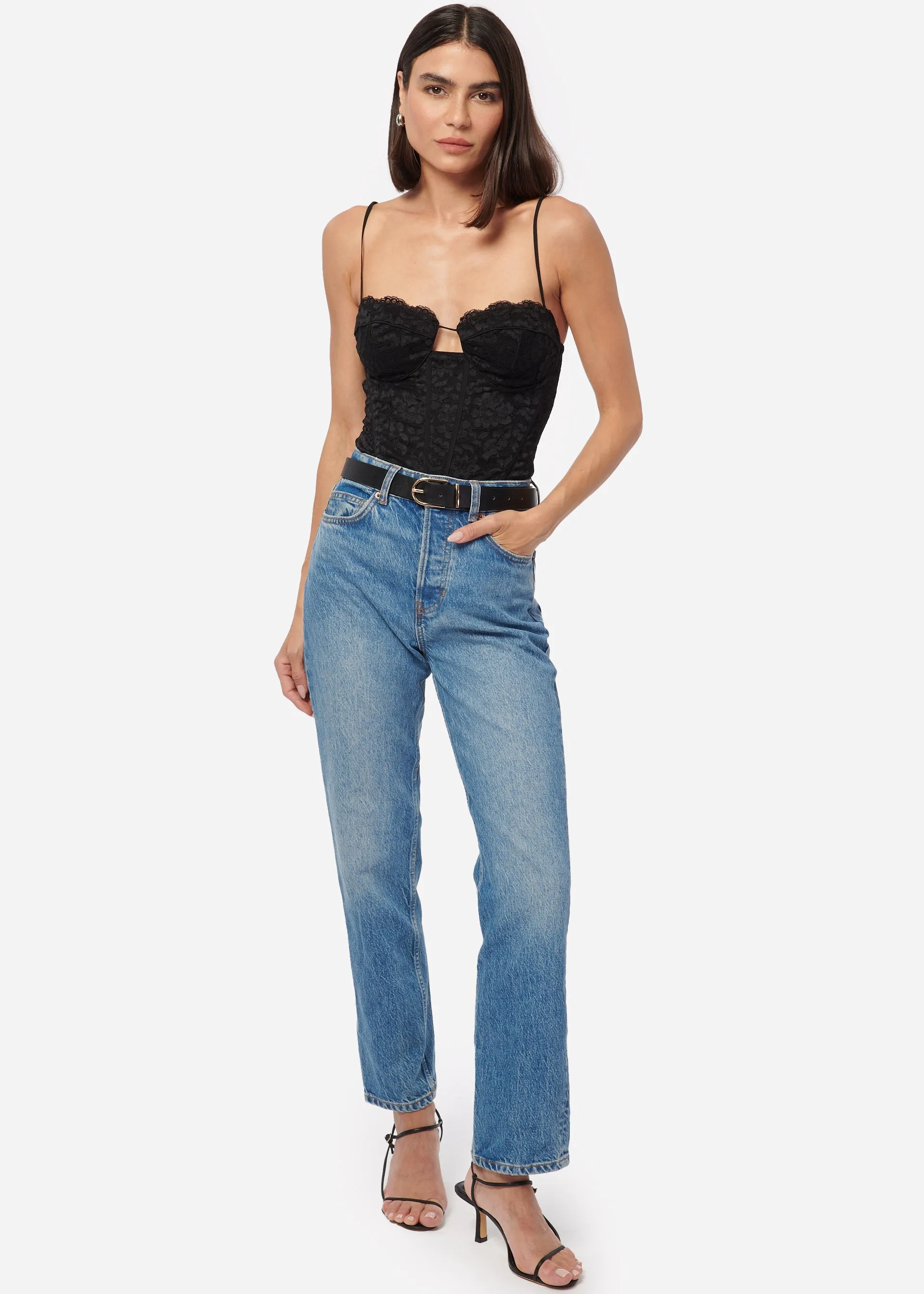 Adri Bodysuit Black sold by Cami NYC