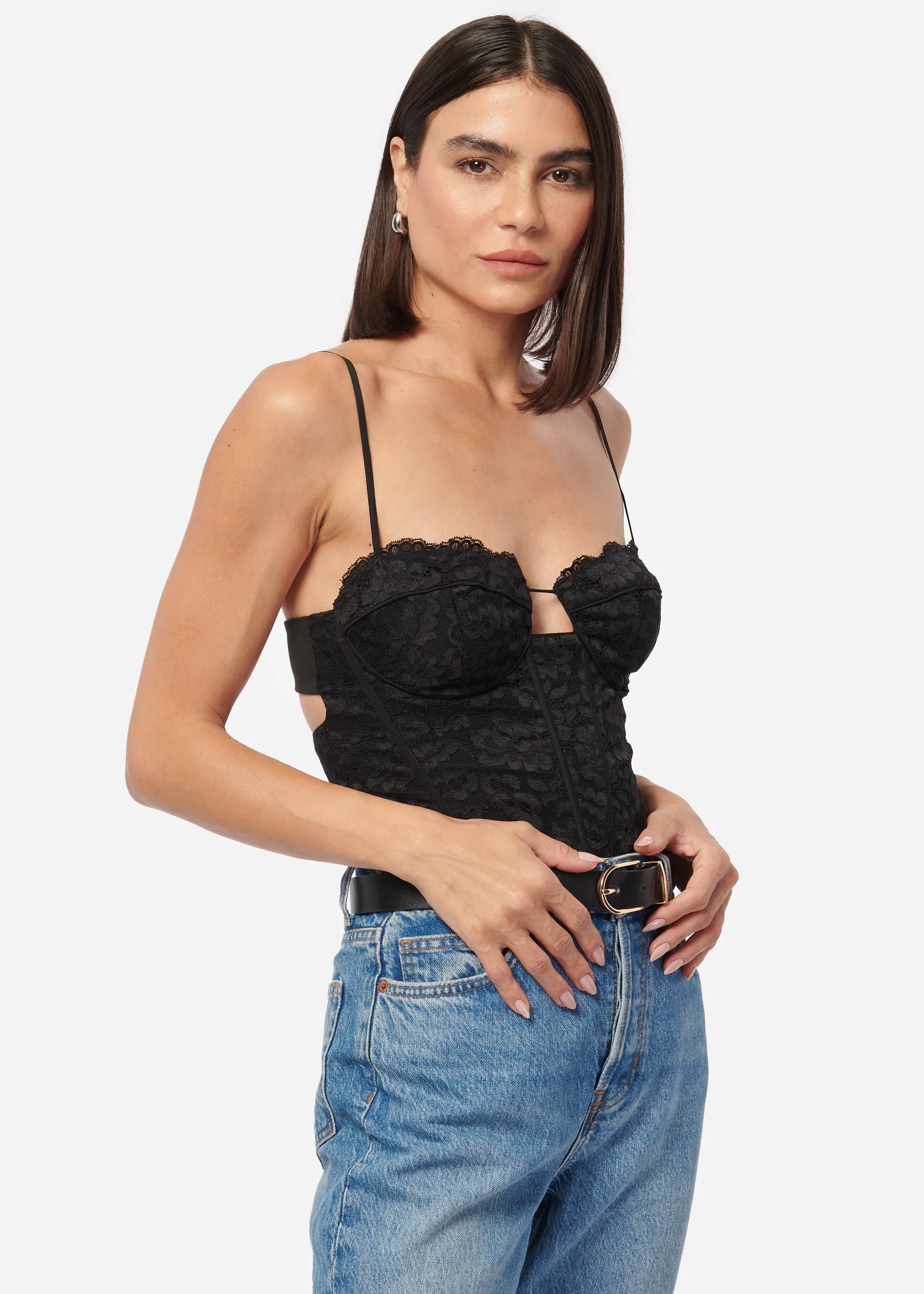 Adri Bodysuit Black sold by Cami NYC product image thumbnail 3