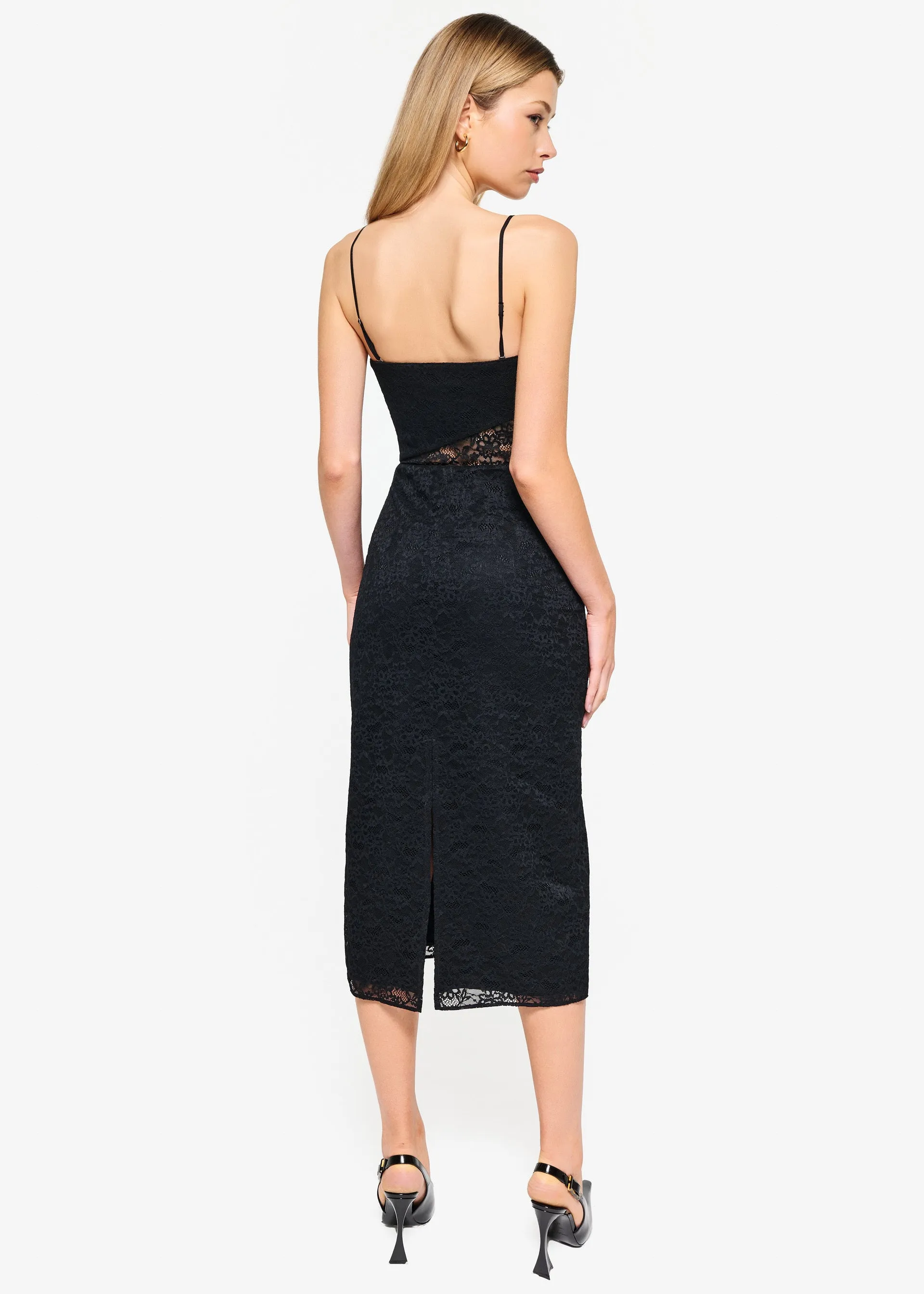 Marseille Lace Dress Black sold by Cami NYC product image thumbnail 4