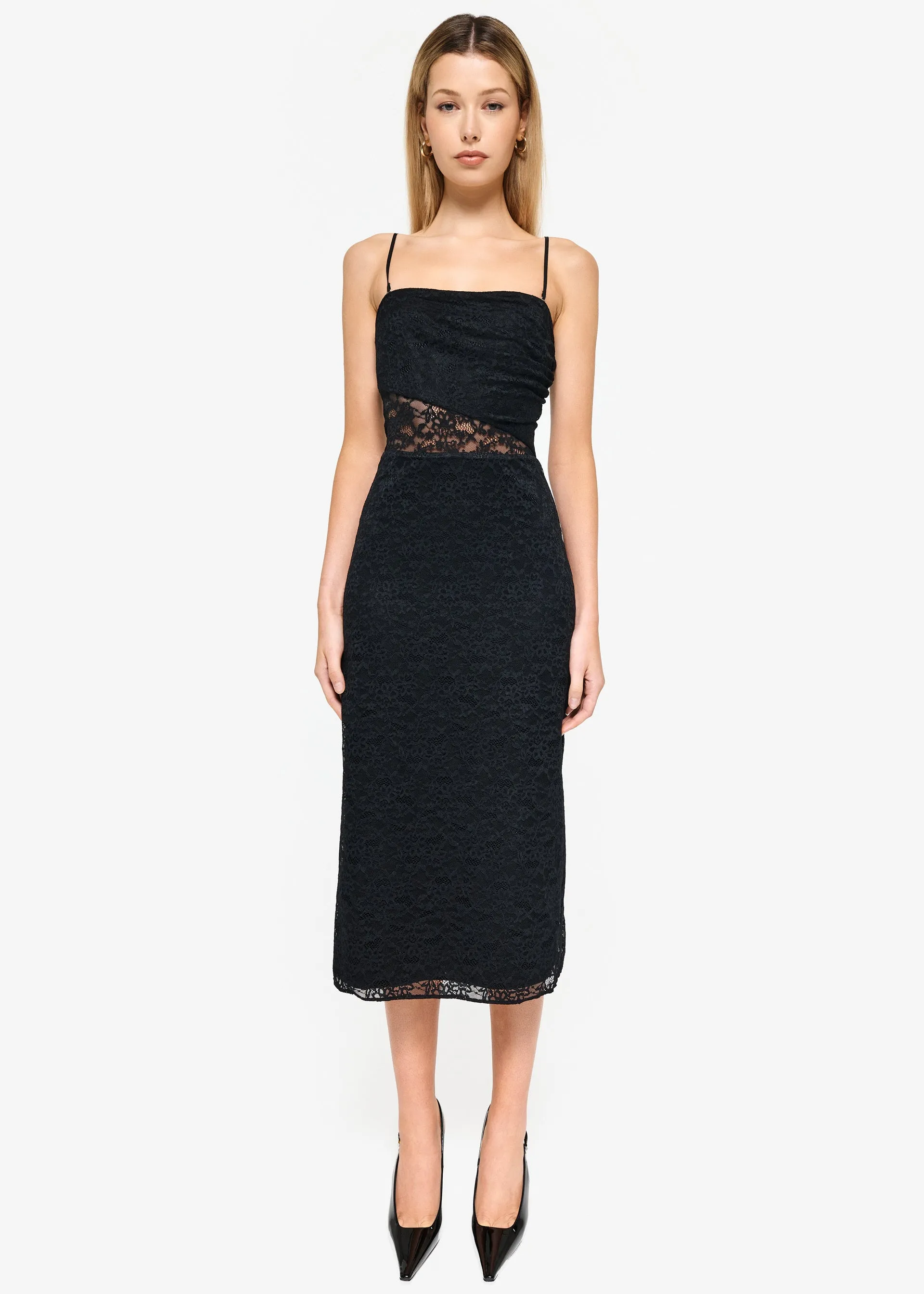 Marseille Lace Dress Black sold by Cami NYC