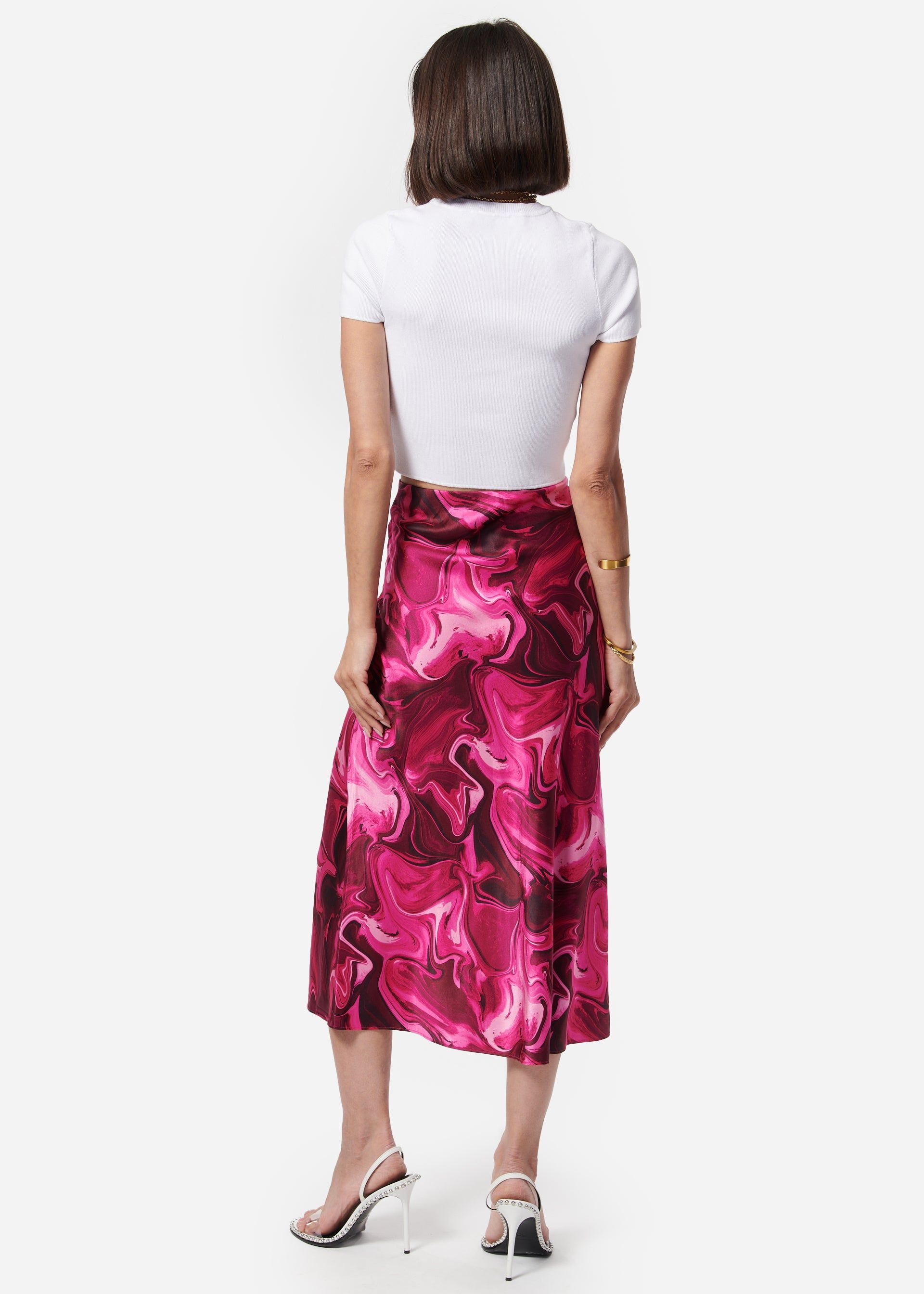Aviva Skirt Hyperpink Swirl sold by Cami NYC product image thumbnail 3