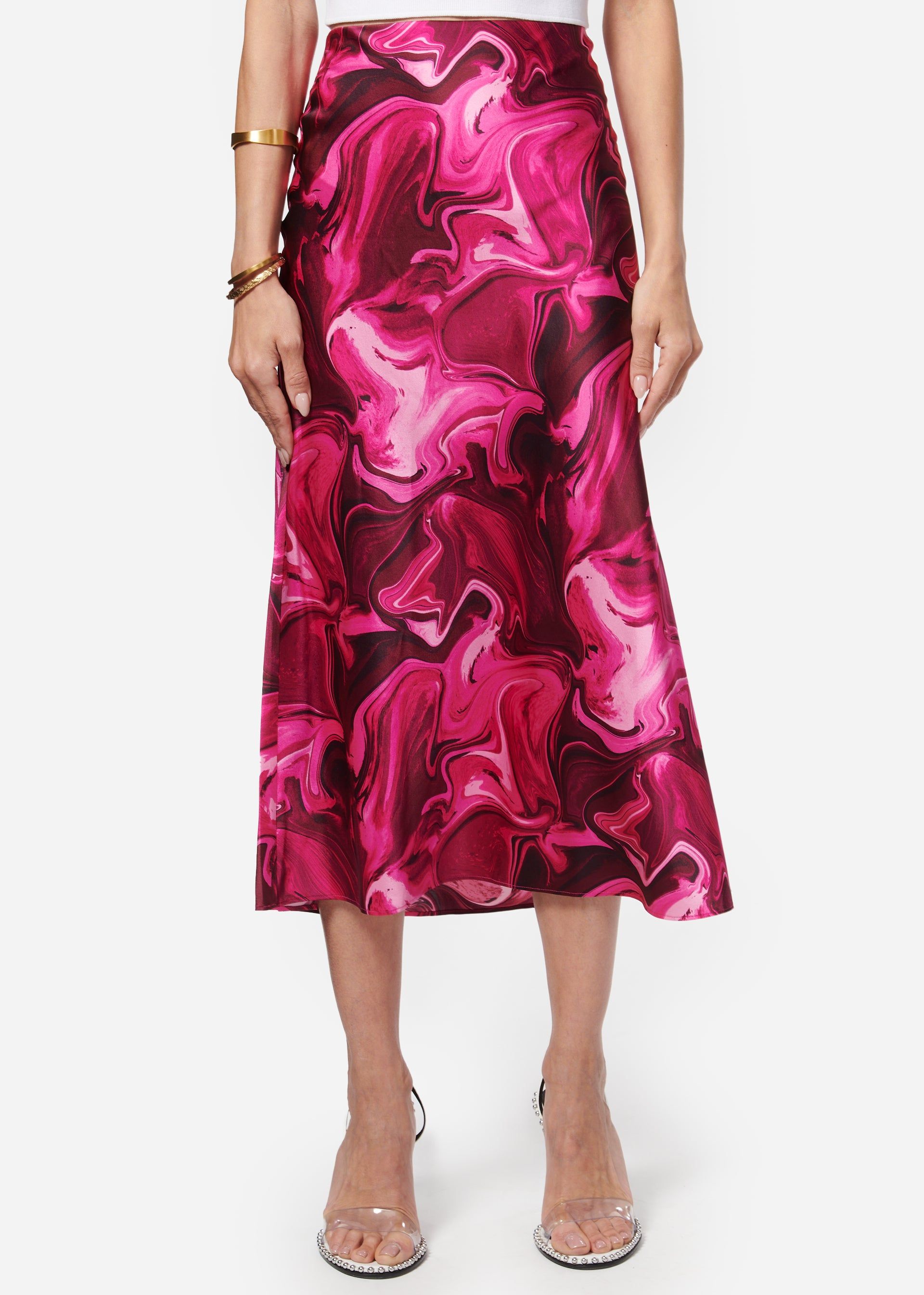 Aviva Skirt Hyperpink Swirl sold by Cami NYC product image thumbnail 2