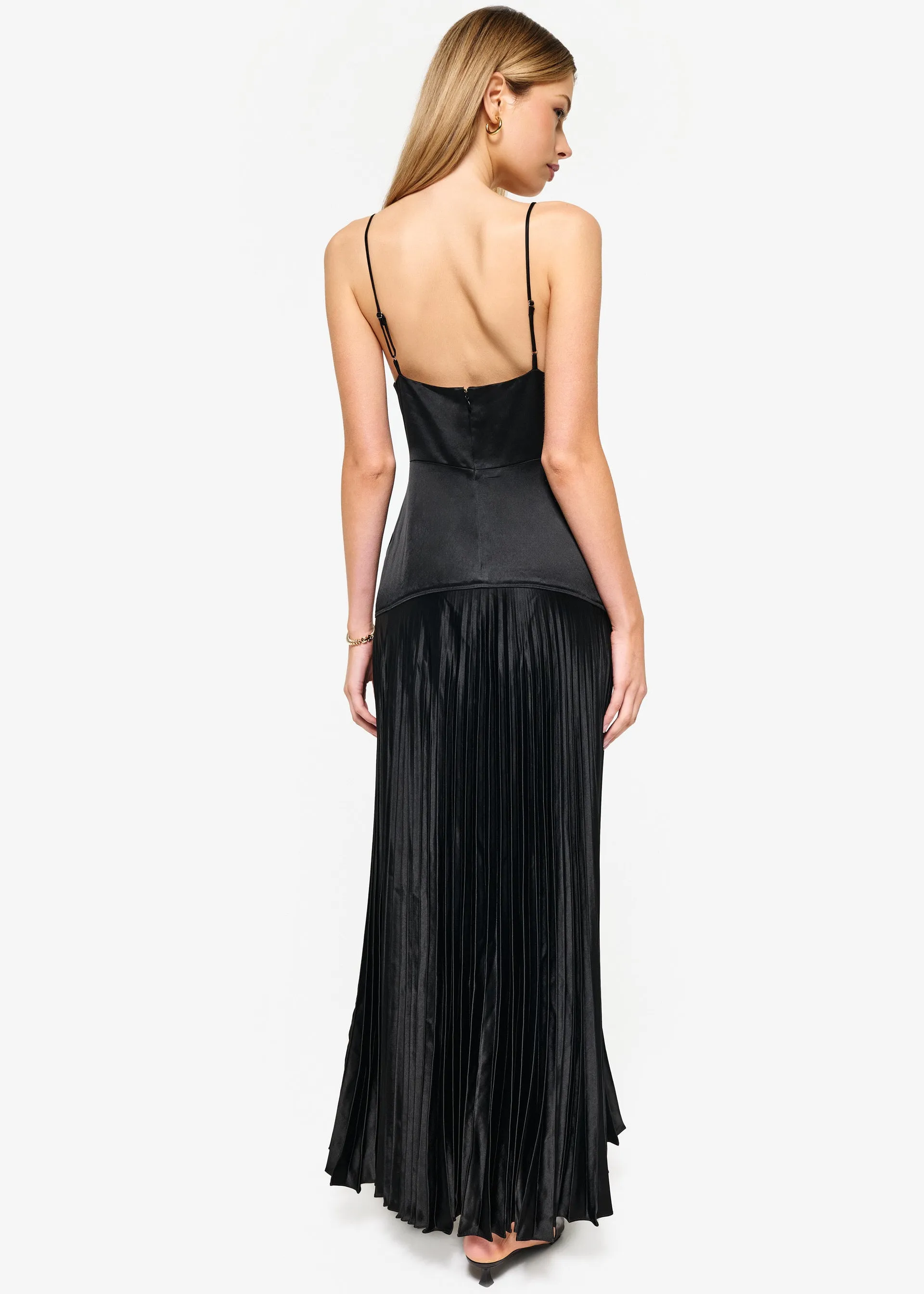 Jennelyn Pleated Gown Black sold by Cami NYC product image thumbnail 4