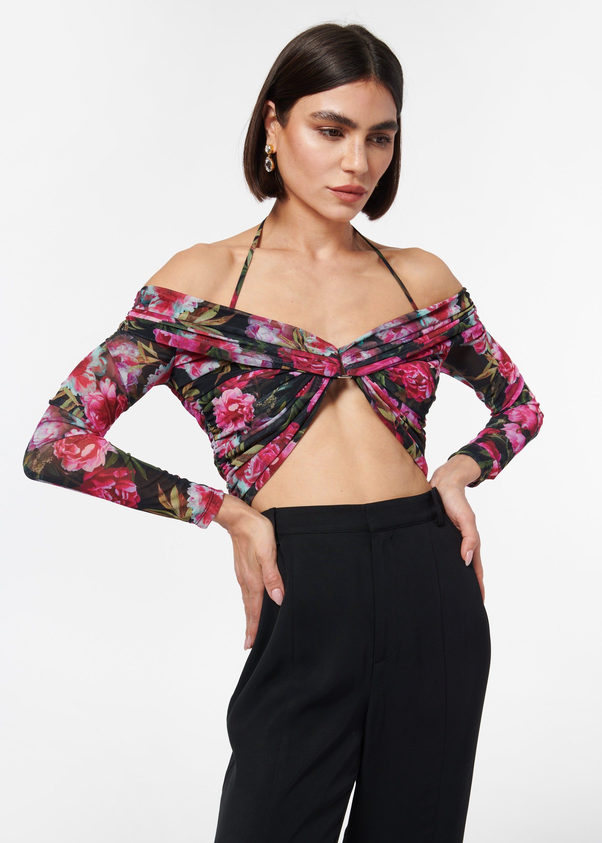 Rosalia Top Plum Blossom sold by Cami NYC product image thumbnail 3
