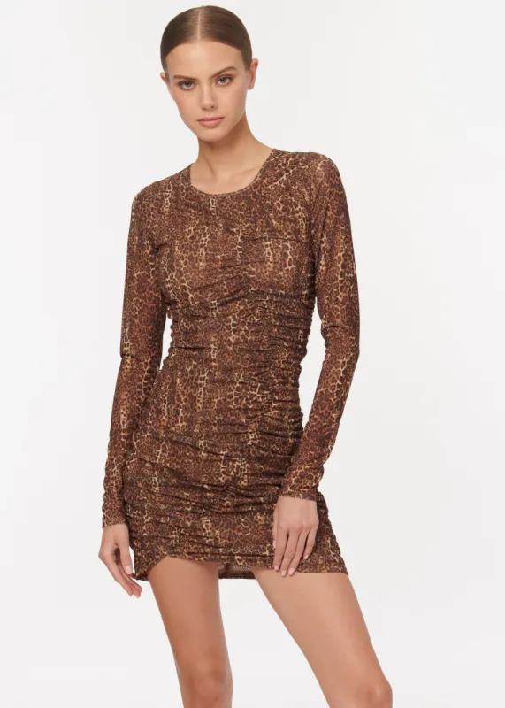 Magdalena Dress Animal Print made by CAMI