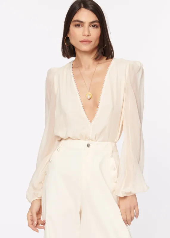 Ingrid Bodysuit Ceramic sold by Cami NYC