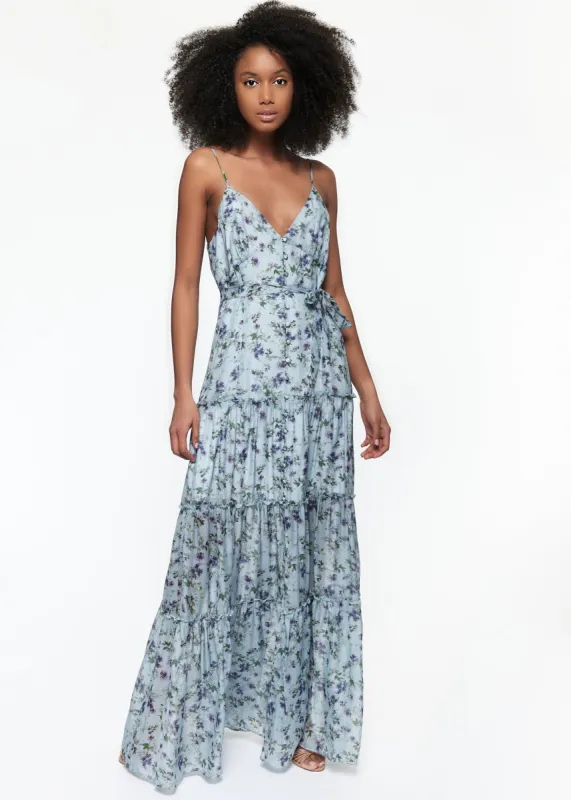 Naria Dress Blue Geranium sold by Cami NYC