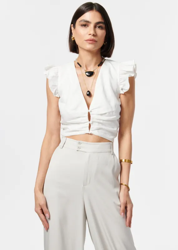 Pilar Top White sold by Cami NYC