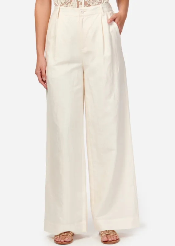 Cadiz Wide Leg Pant Ceramic sold by Cami NYC