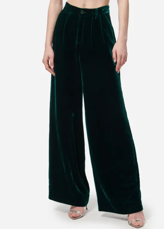 Rylie Velvet Pant Deep Sea sold by CAMI