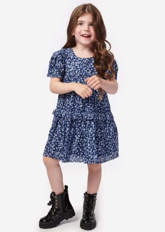 Luvia Kid Dress Blue Pansy sold by Cami NYC