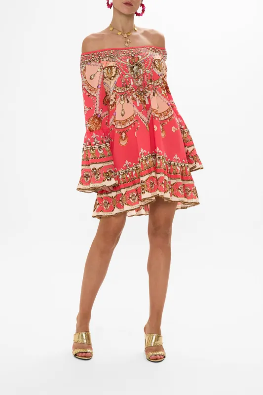 A LINE FRILL DRESS SHELL GAMES sold by Camilla
