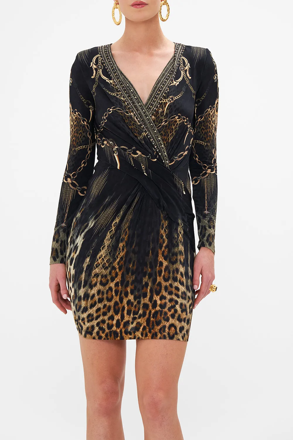 V-NECK CROSS FRONT DRESS JUNGLE DREAMING sold by Camilla product image thumbnail 5